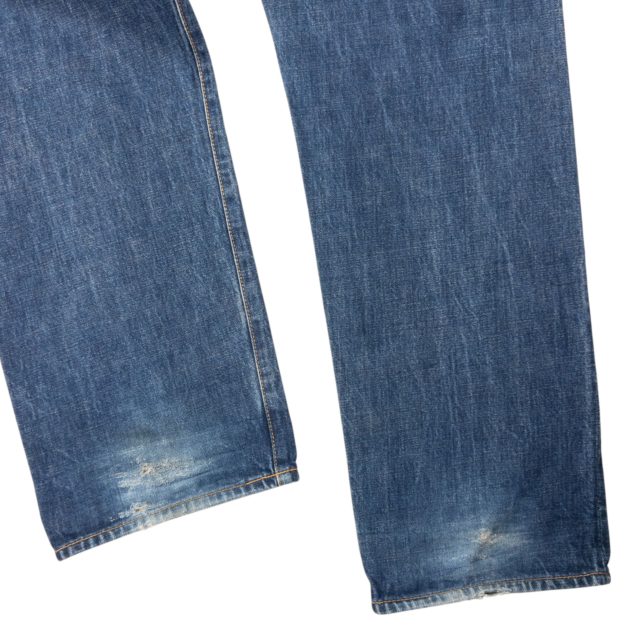 Vintage Evisu Embroidered Gull Face Japanese Denim Jeans Size W32