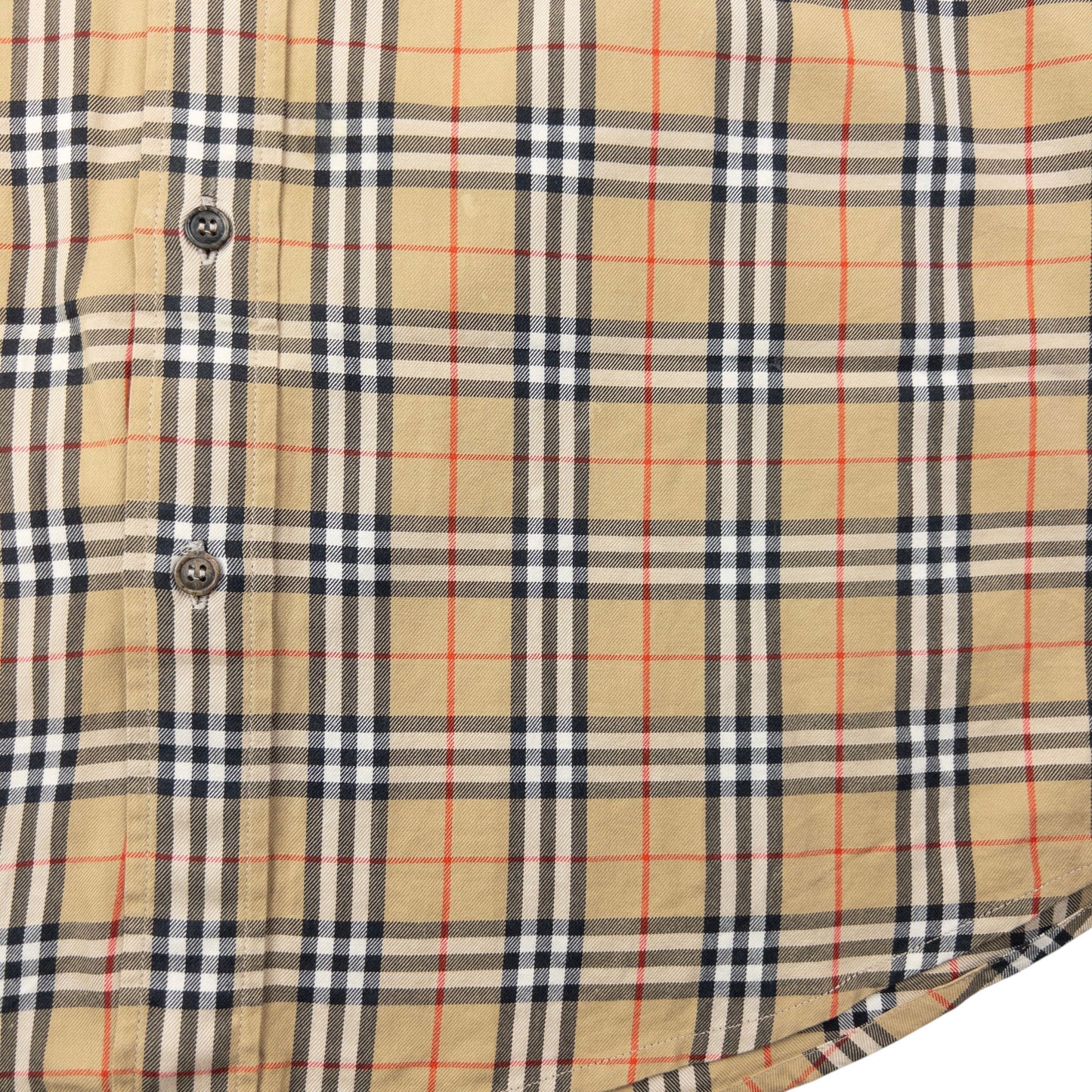 Vintage 90s Burberry Nova Check Long Sleeve Button Up Shirt Size S