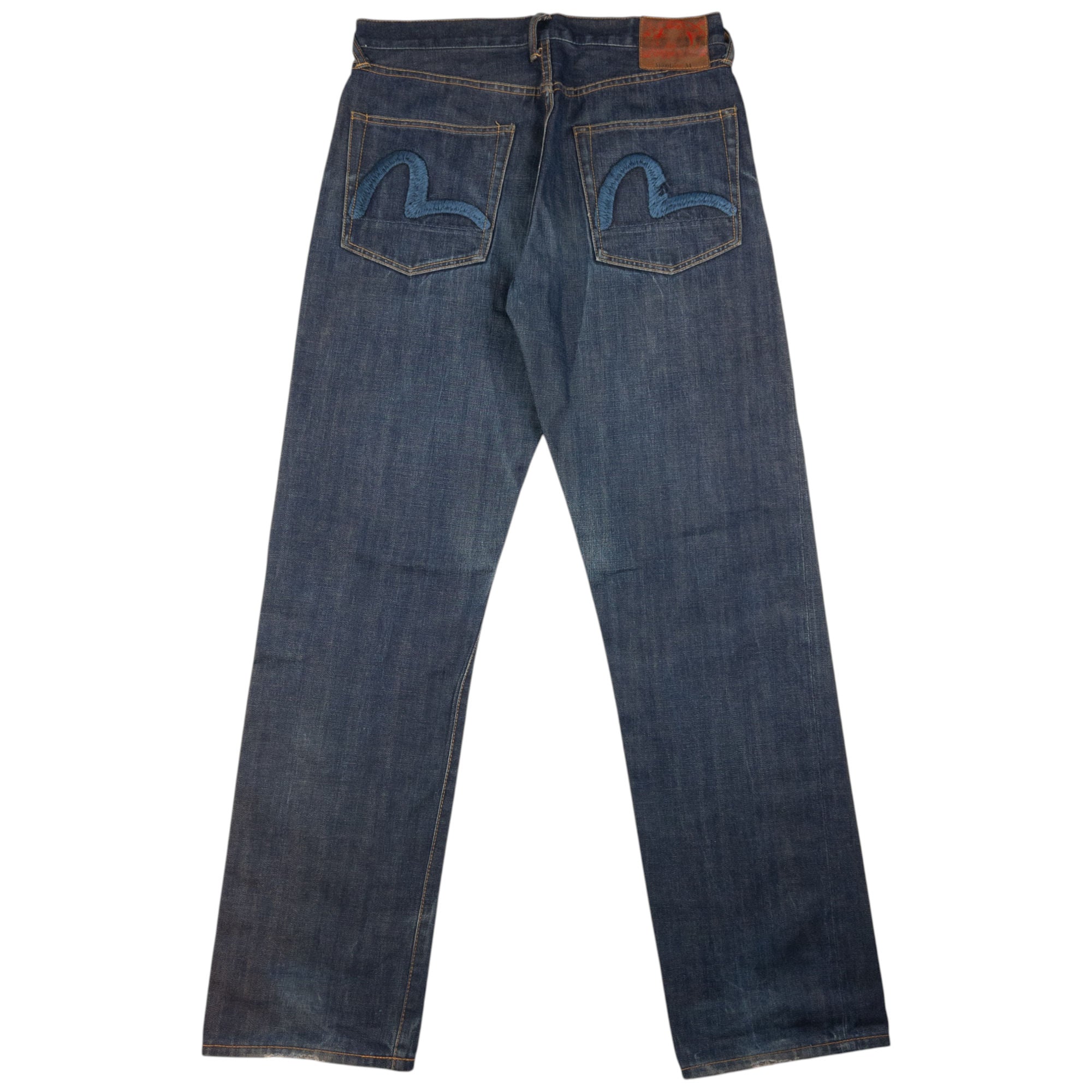 Vintage Evisu Double Gull Embroidered Japanese Denim Jeans Size W32