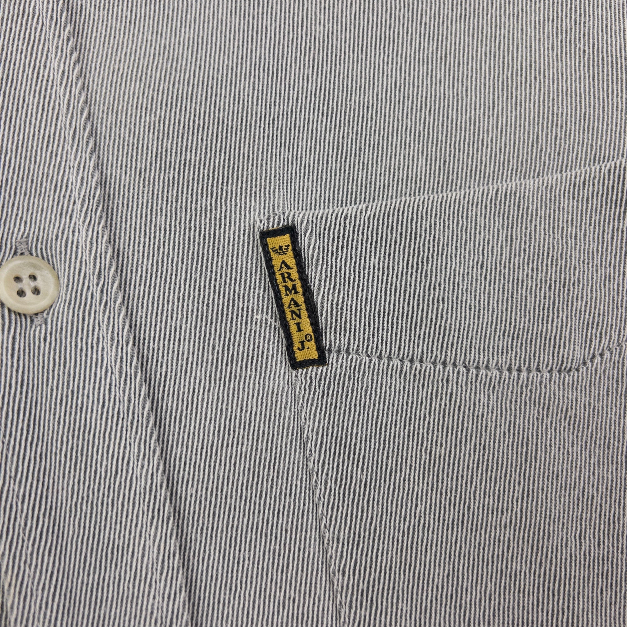 Vintage Armani Jeans Long Sleeve Button Up Shirt Size L