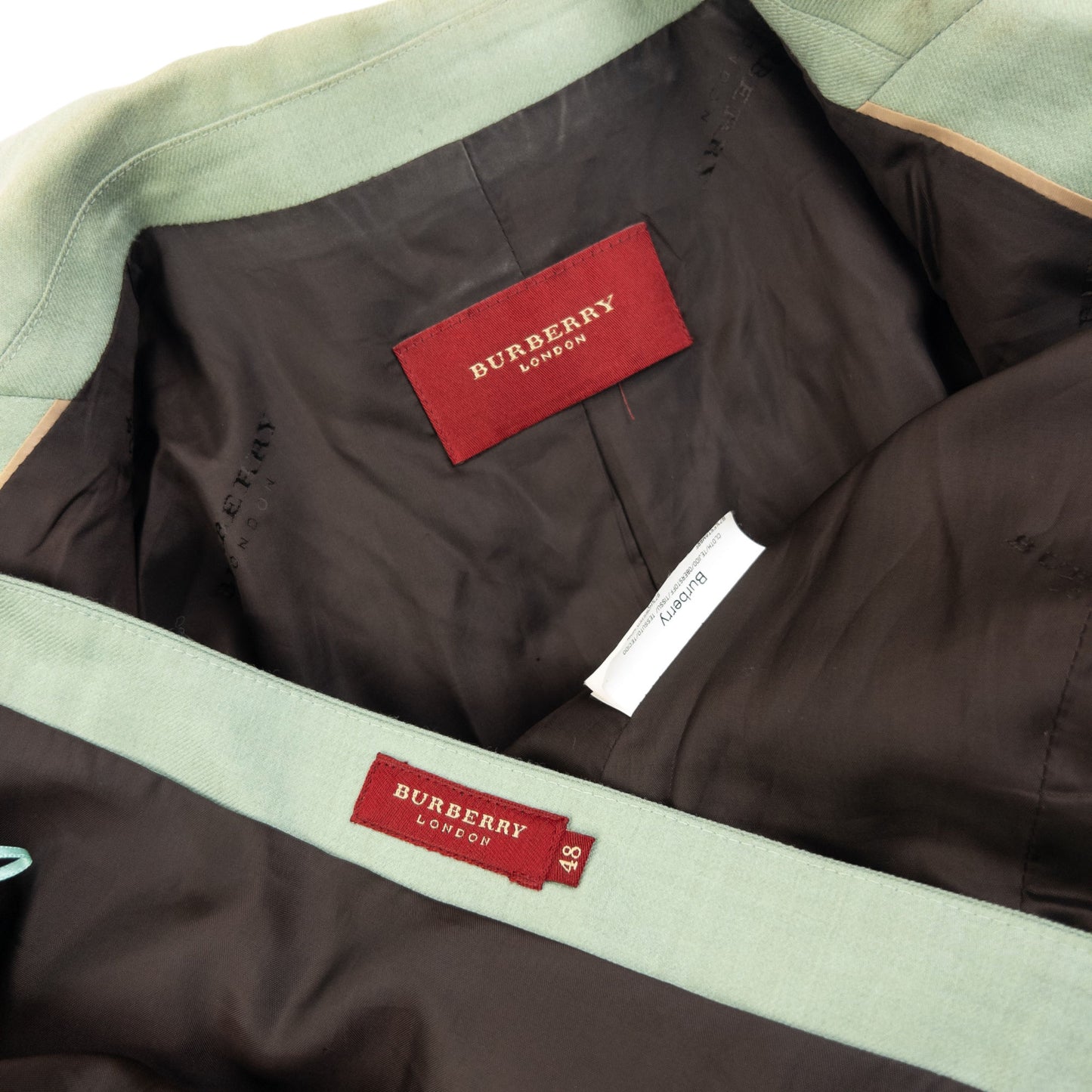 Vintage 2000s Burberry Jacket & Skirt Suit Set Womens Size XL