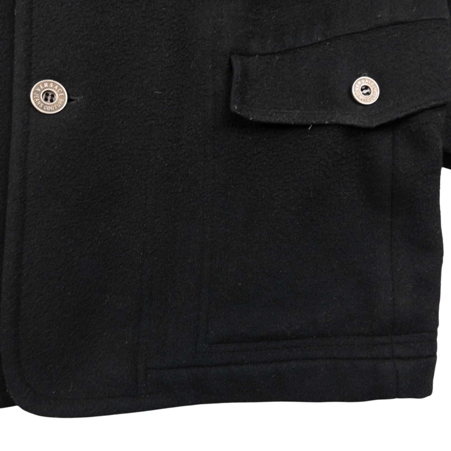 Vintage Versace Jeans Couture Button Up Fleece Jacket Size M