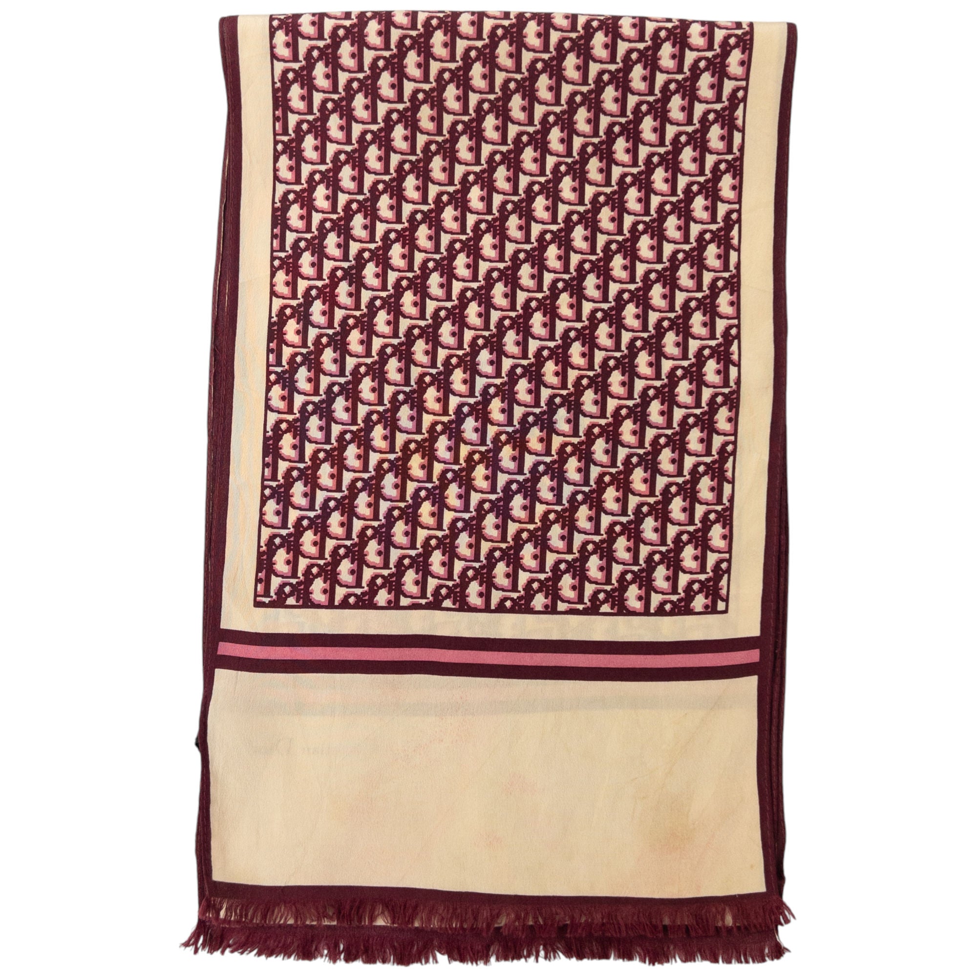Vintage Dior Monogram Silk Scarf