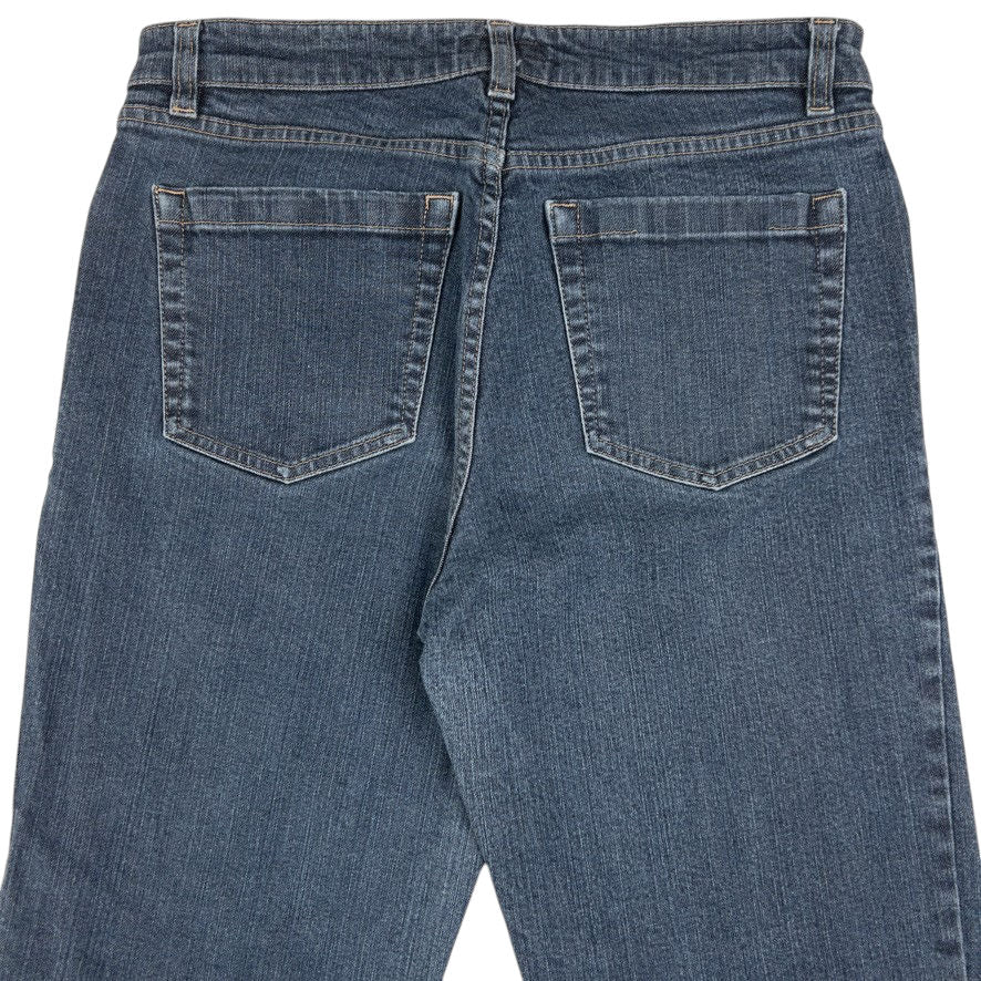 Vintage Burberry Nova Check Cuff Denim Jeans Womens Size W31