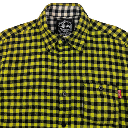 Vintage Stussy Checkered Long Sleeve Button Up Shirt Size M