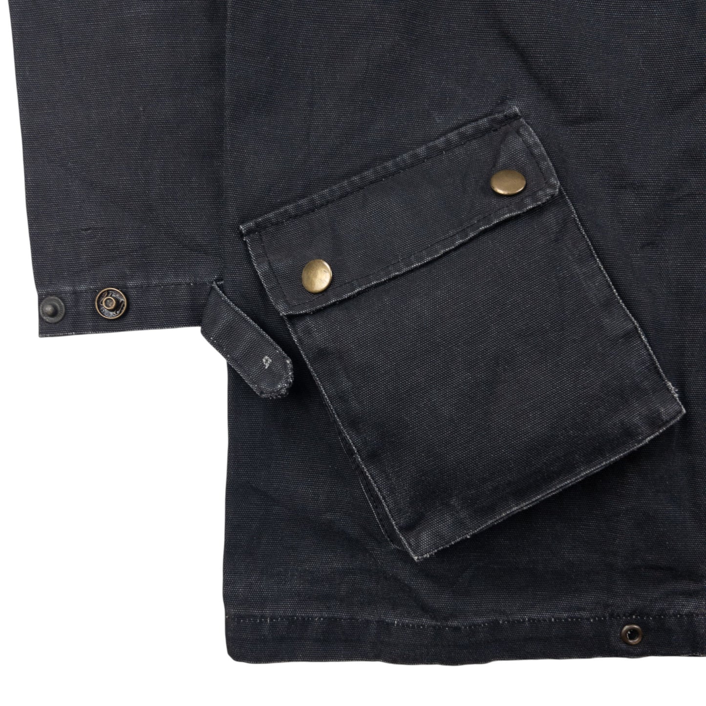 Vintage 2000s PPFM Zip Up Denim Cargo Jacket Size M