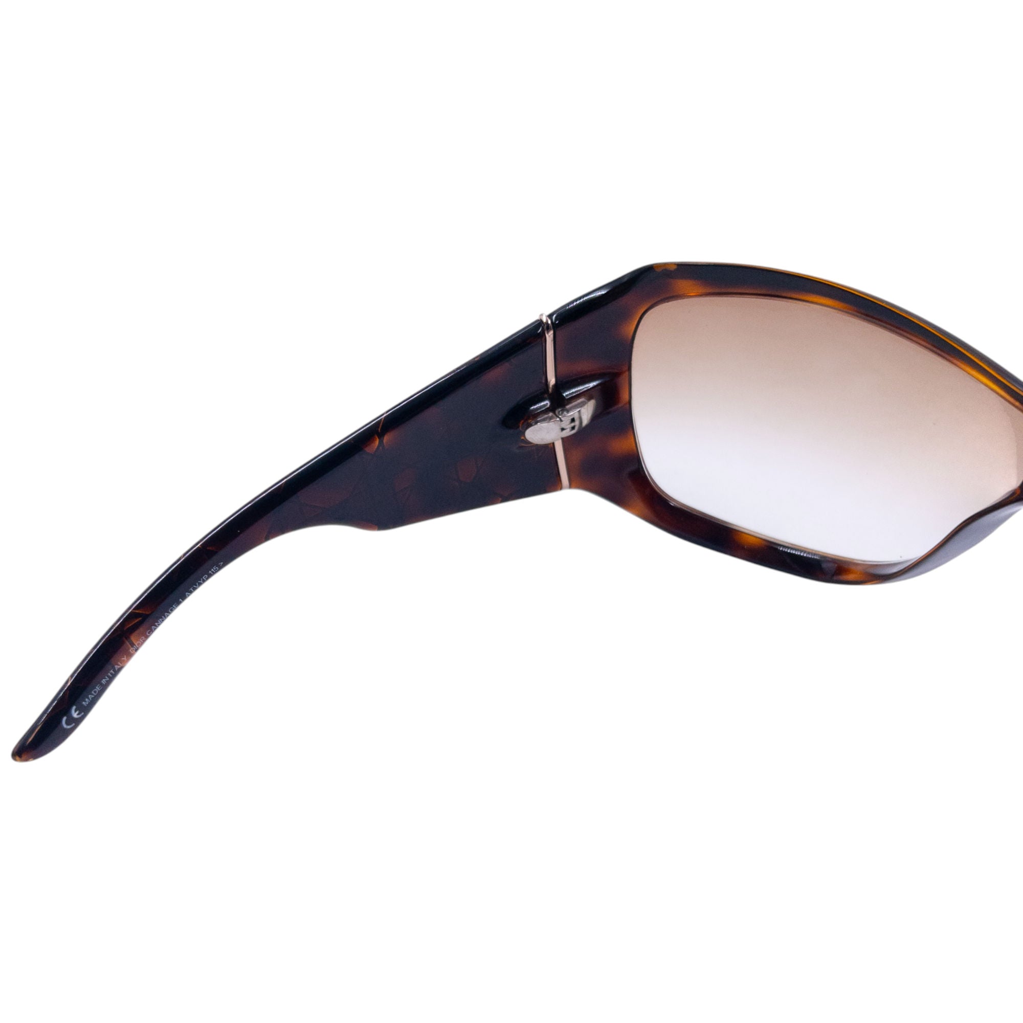 Vintage Dior Embossed Tortoise Shell Sunglasses