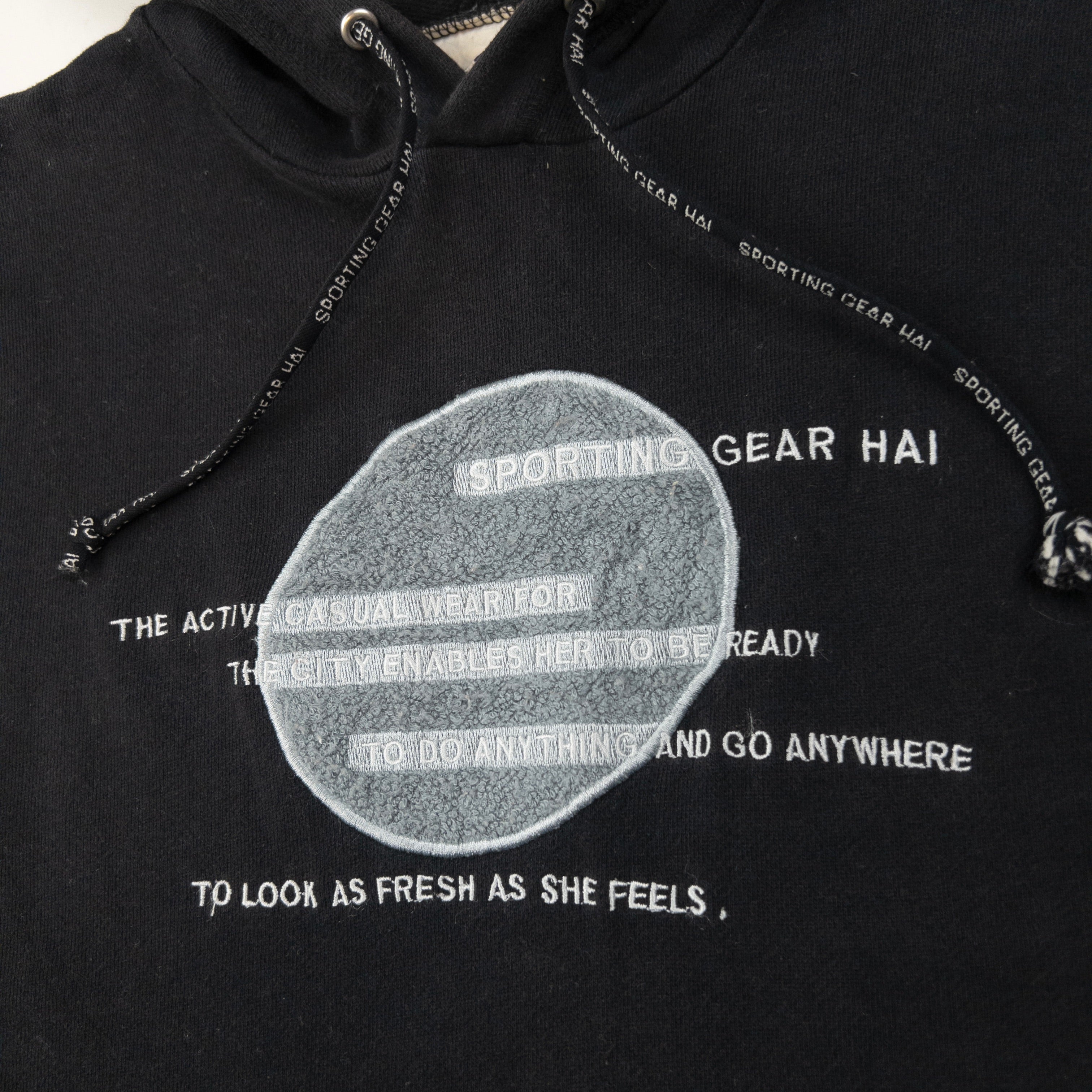 Vintage Hai Sporting Gear By Issey Miyake Embroidered Hoodie Size M