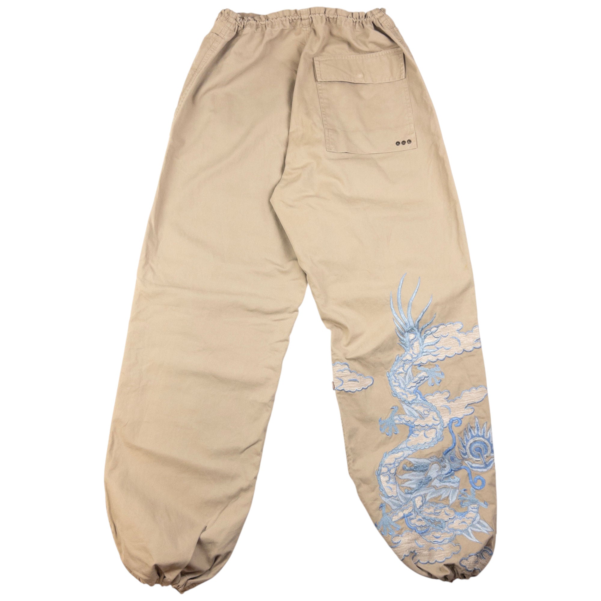 Vintage Maharishi Embroidered Dragon Roll Up Trousers Size S