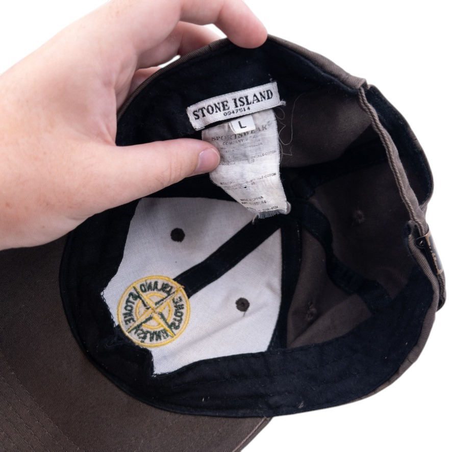 Vintage Stone Island Embroidered Hat Size L