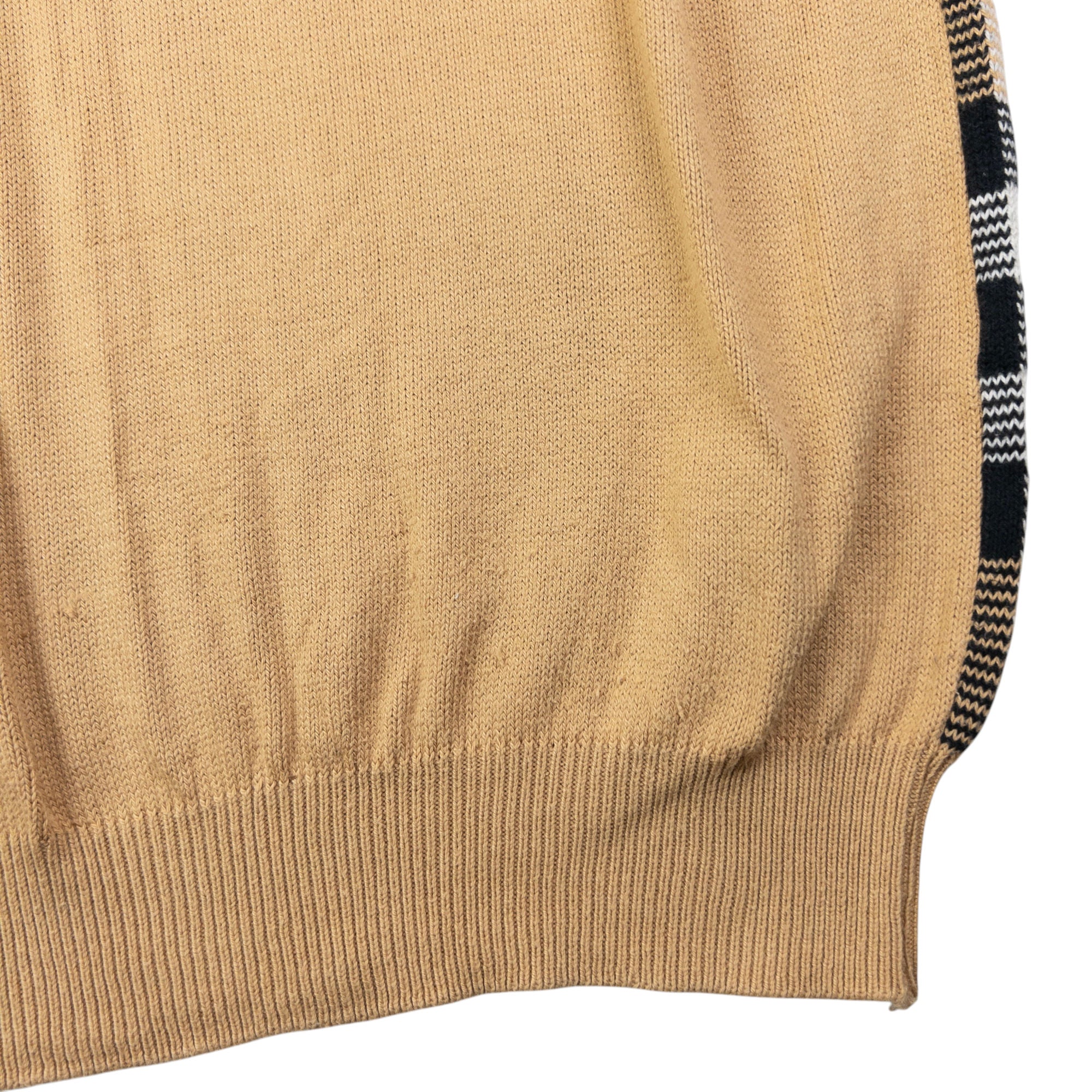 Vintage Burberry Nova Check Knit Sweater Vest Jumper Size L