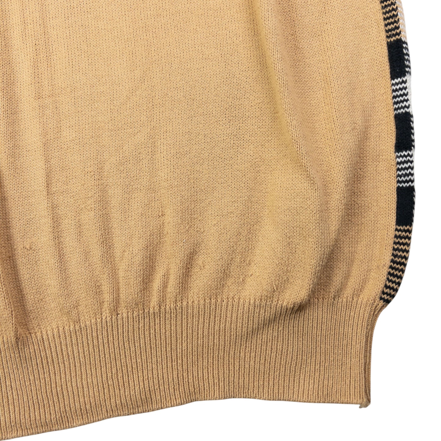Vintage Burberry Nova Check Knit Sweater Vest Jumper Size L