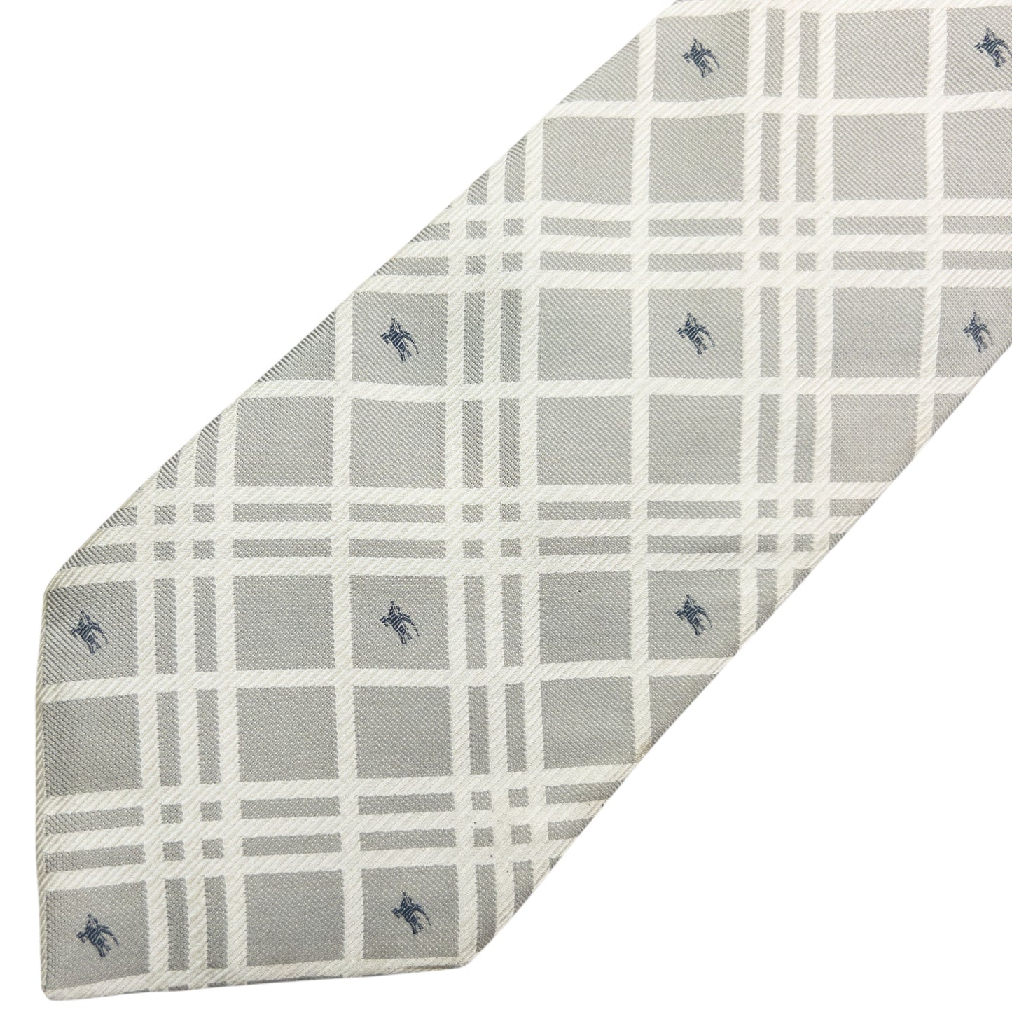 Vintage 2000s Burberry Nova Check Monogram Silk Tie