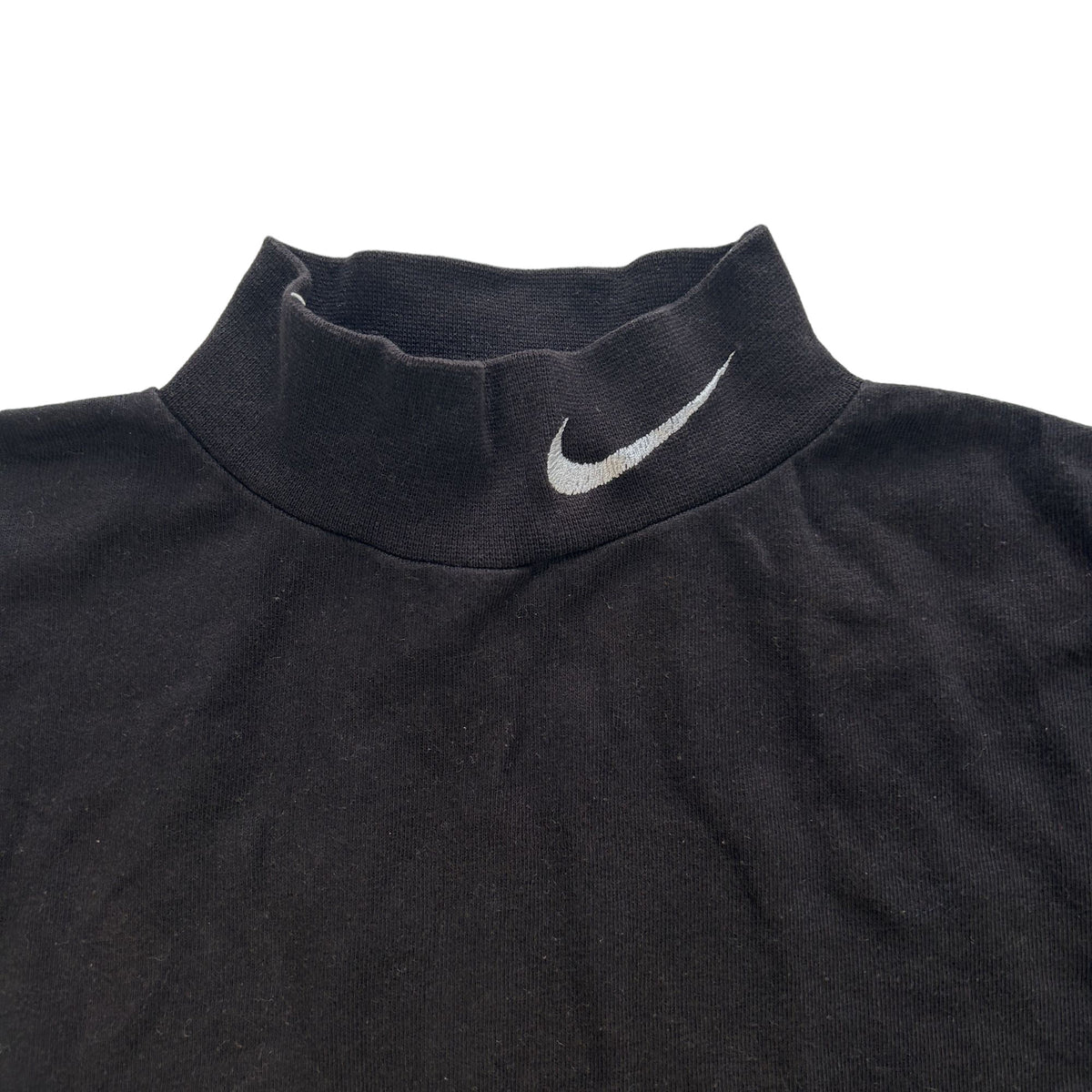 Vintage Nike Mock Neck Swoosh T-Shirt Size M