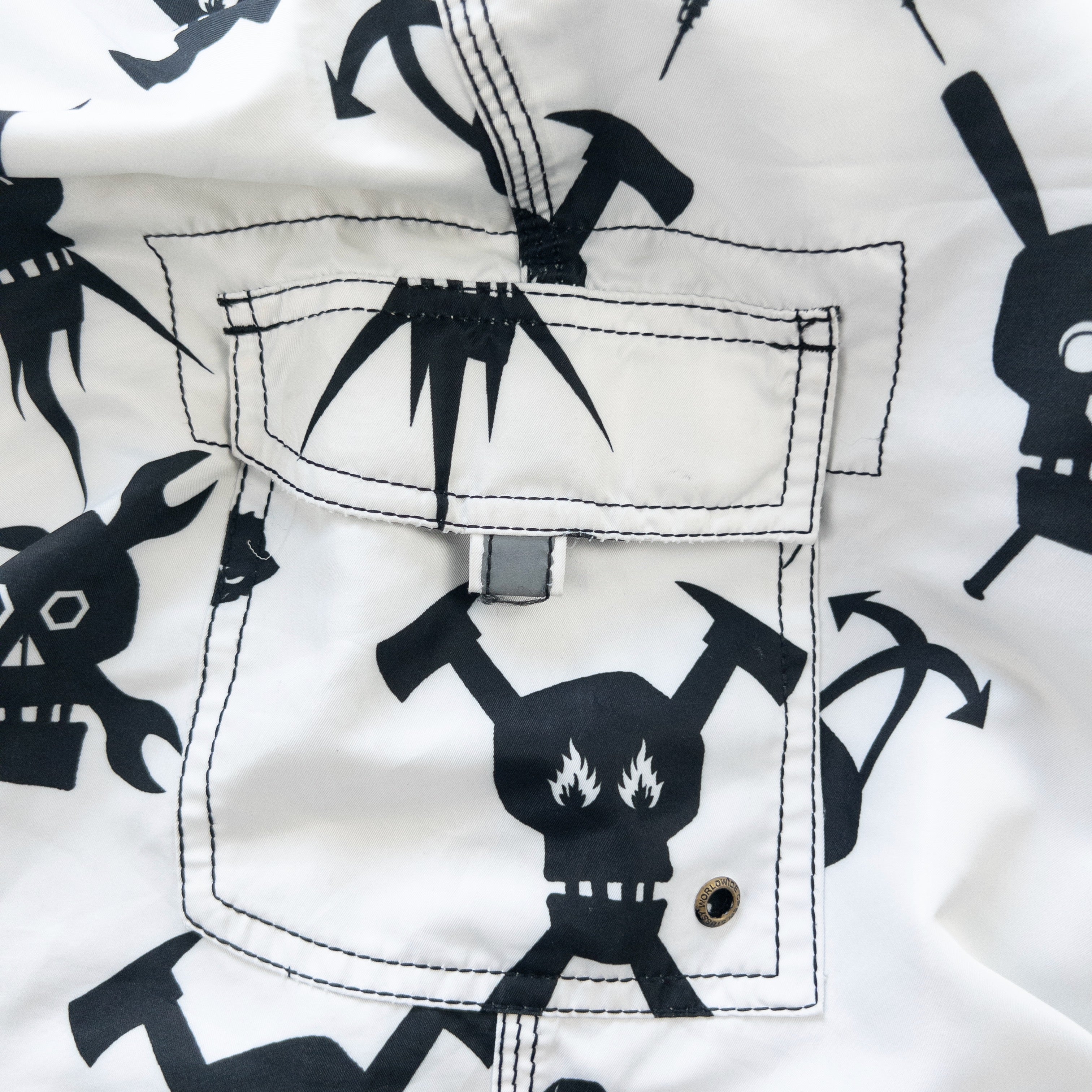 Vintage Stussy Futura Skull Shorts Size W32