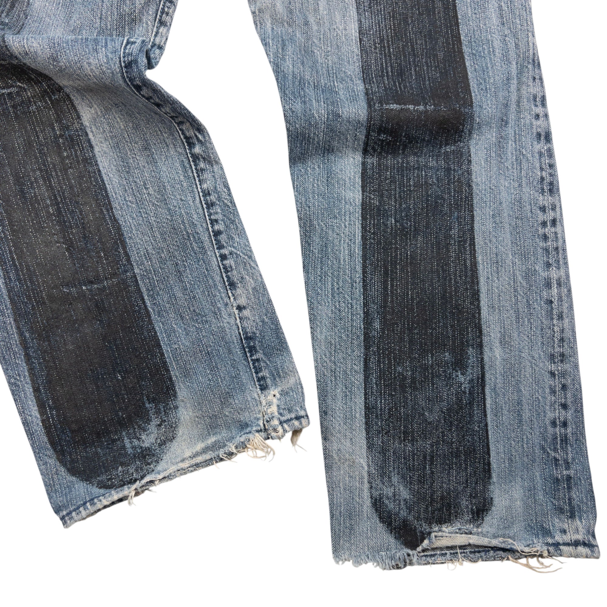 Vintage Yamane Evisu Painted Daicock Japanese Denim Jeans Size W31