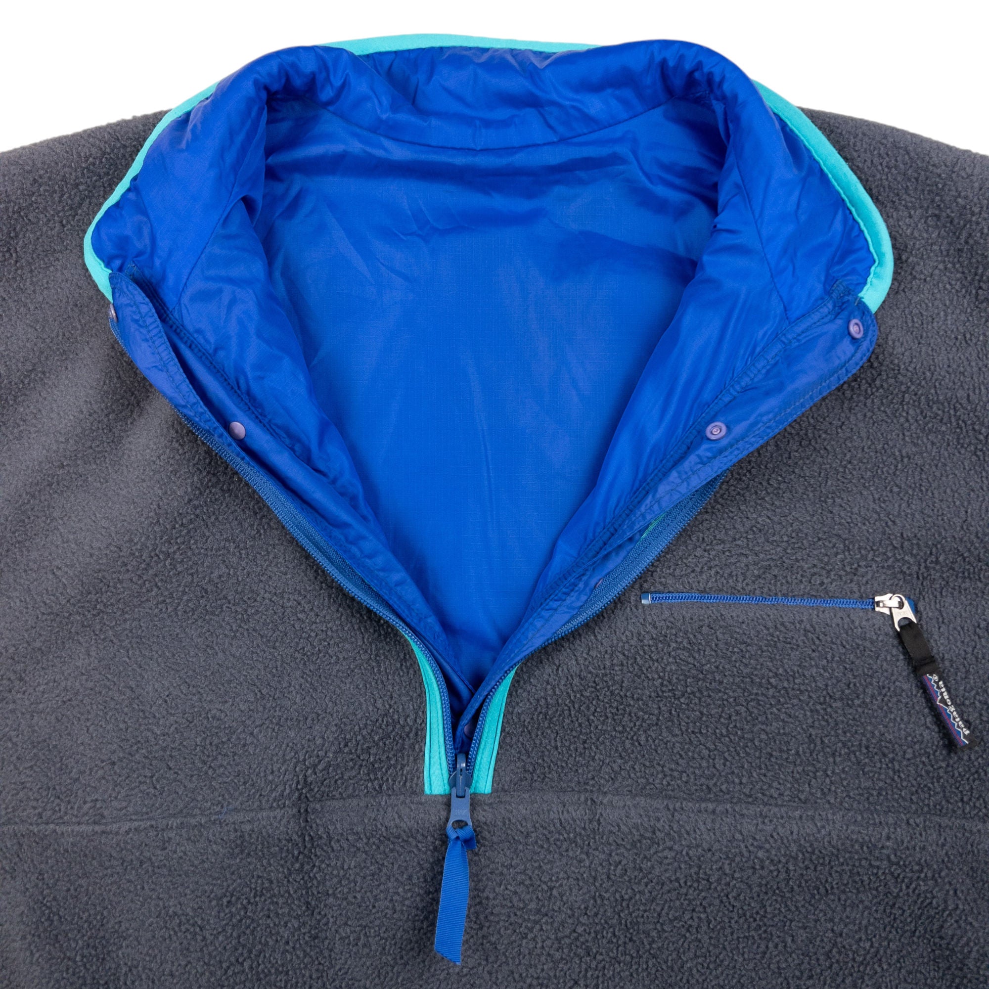 Vintage Patagonia Glissade Reversible Snap T Button Fleece Jacket Size XL