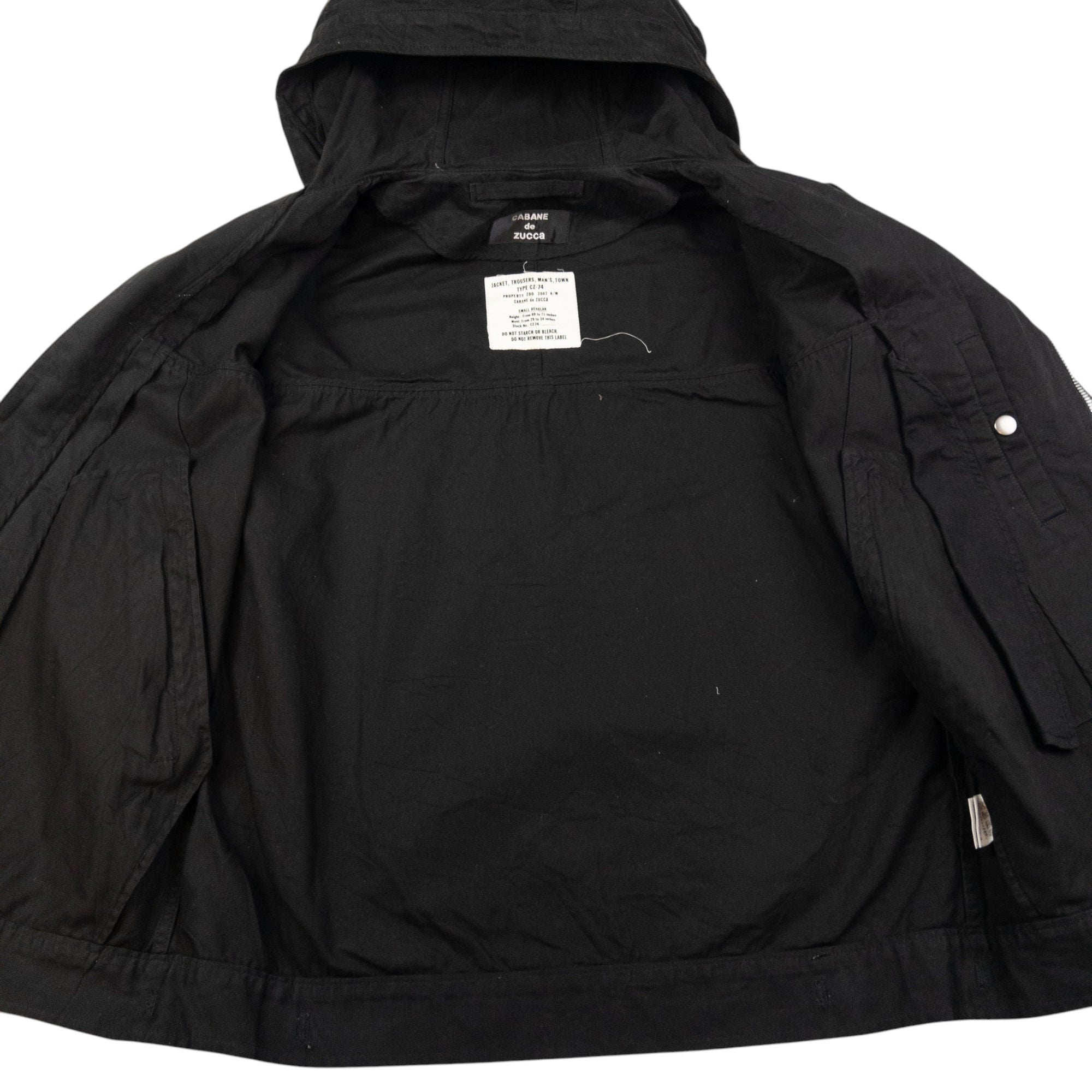 Vintage Cabane De Zucca By Issey Miyake Curve Zip Jacket Size S