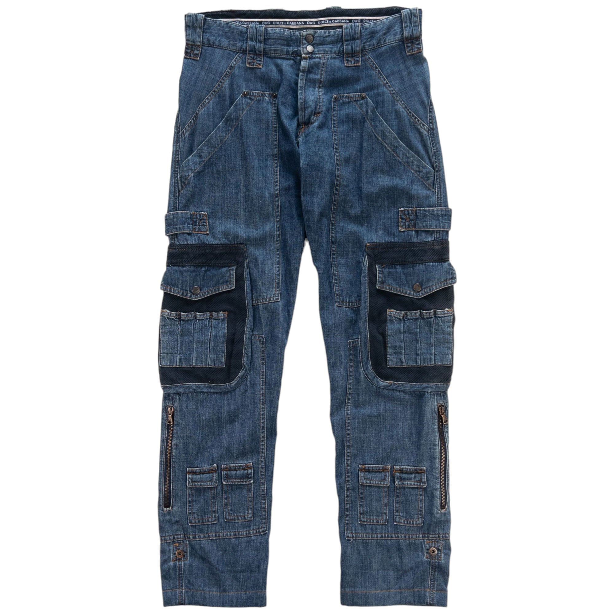 Vintage Archive Dolce and Gabbana Multi Pocket Cargo Jeans Size W32