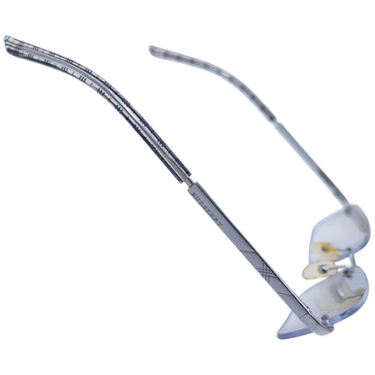 Vintage Burberry Nova Check Rimless Sunglasses