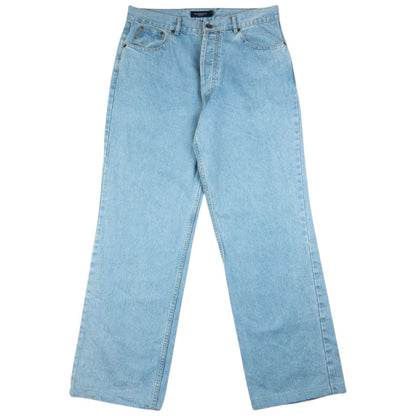Vintage Burberry Embroidered Denim Jeans Size W33