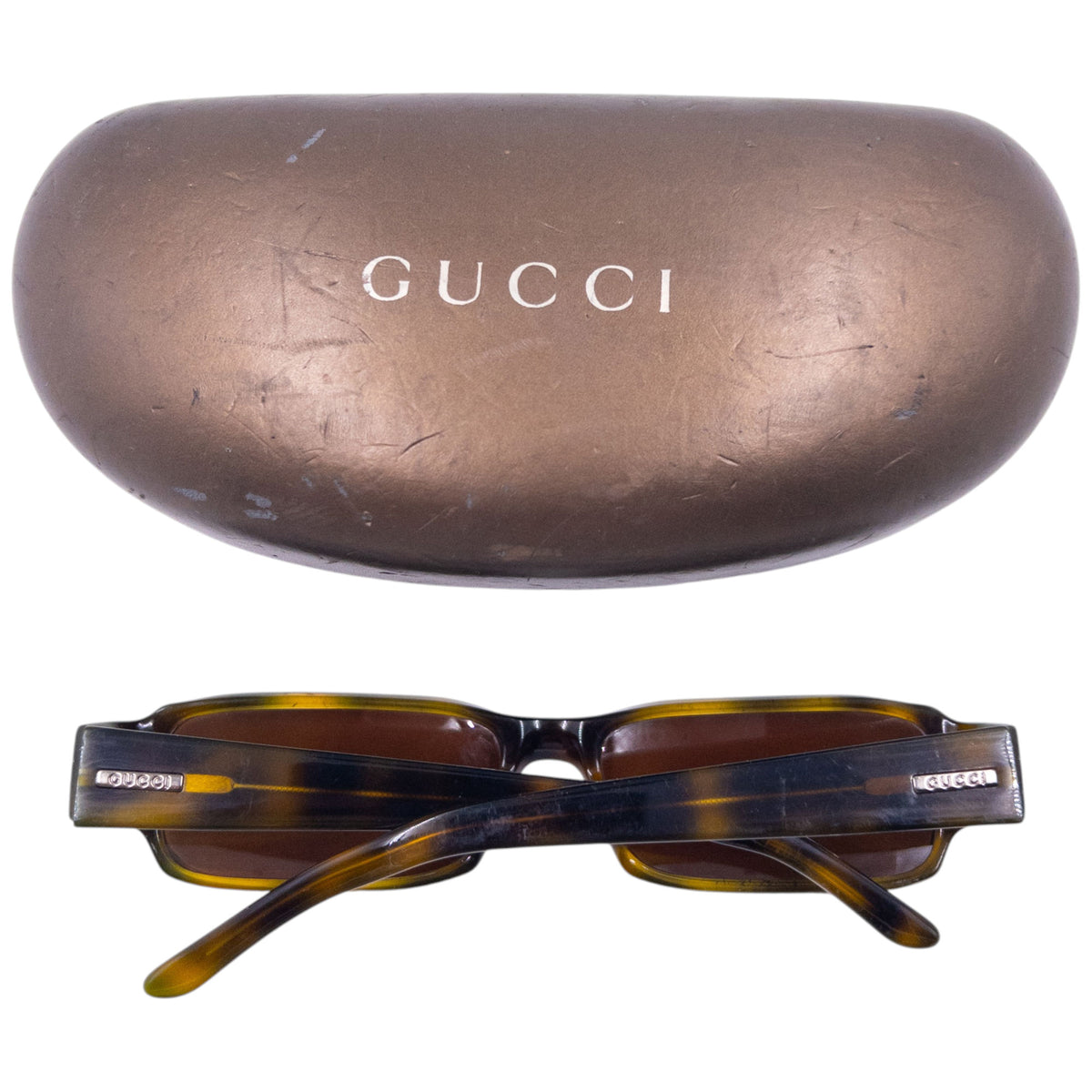 Vintage 2000s Gucci By Tom Ford Tortoise Shell Sunglasses
