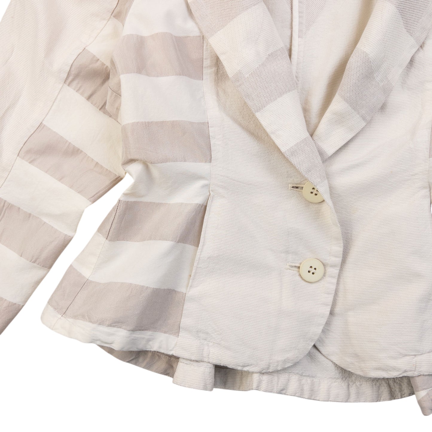 Vintage 90s Issey Miyake Fete Striped Jacket Womens Size M