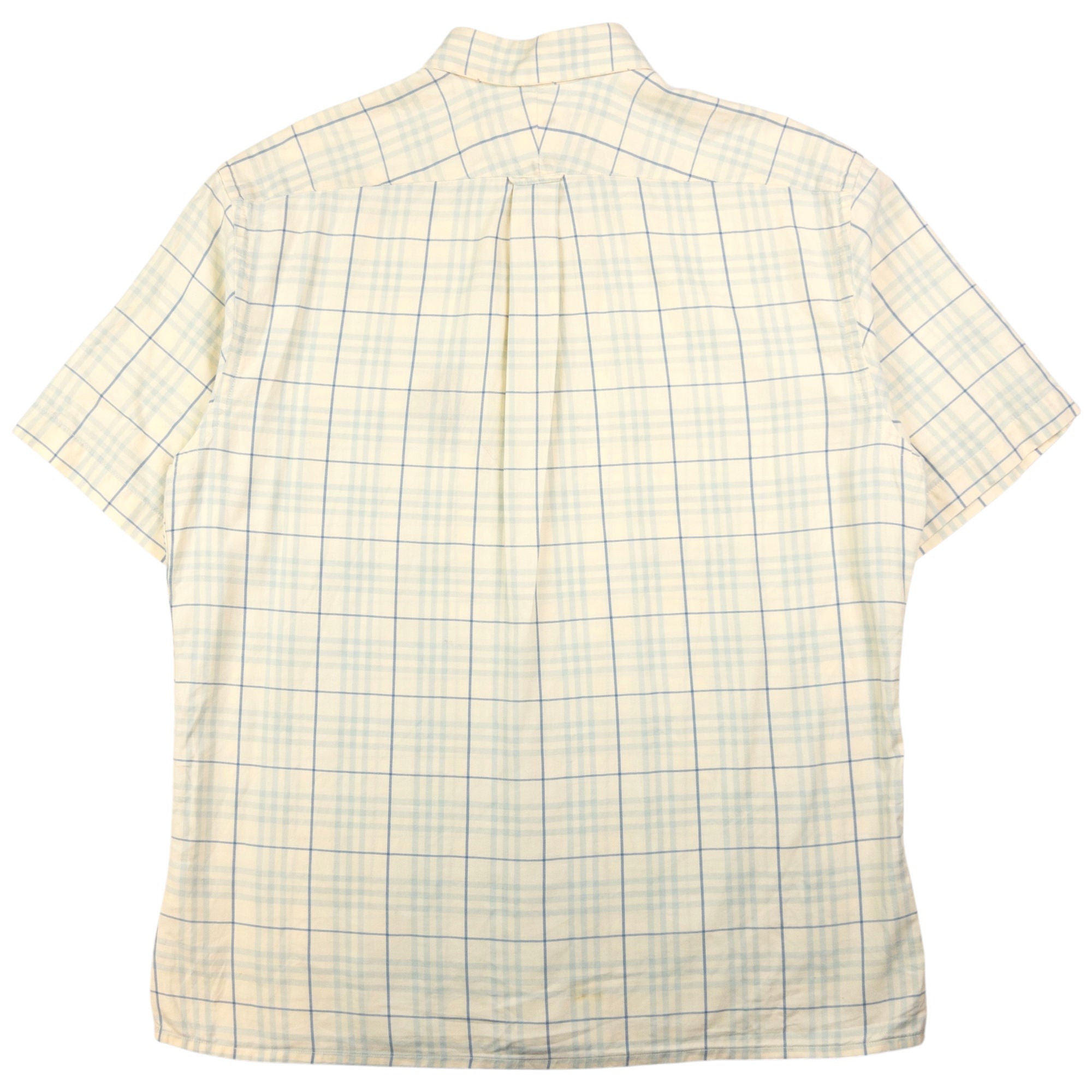 Vintage Burberry Nova Check Short Sleeve Button Up Shirt Size M