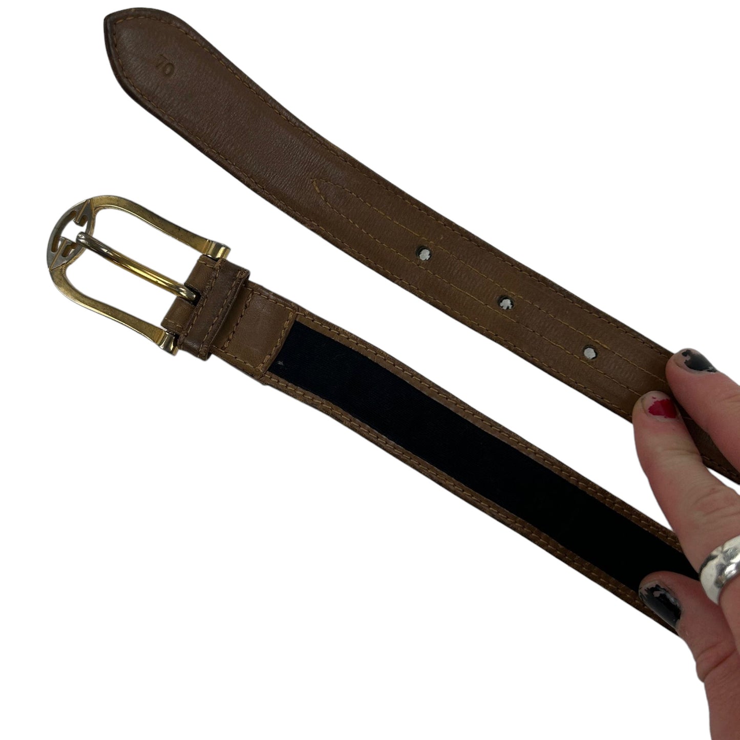 Vintage Gucci Buckle Leather Belt