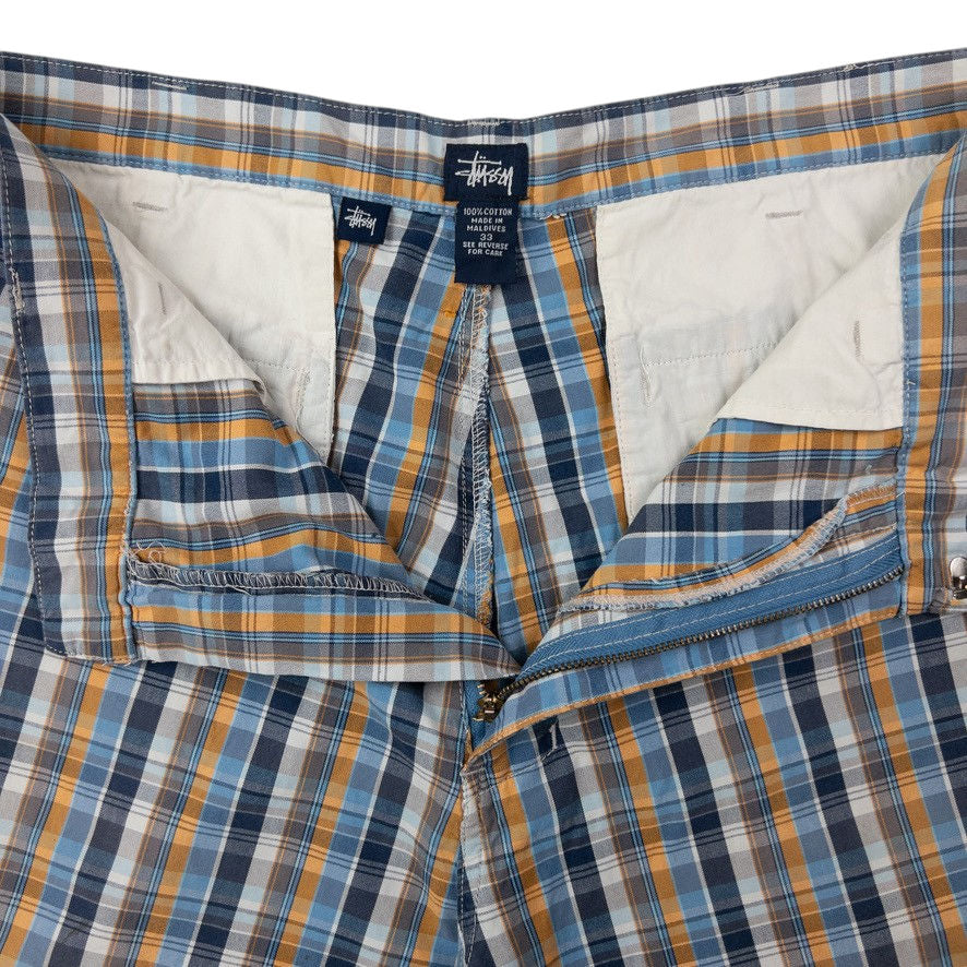 Vintage Stussy Checked Shorts Size W34
