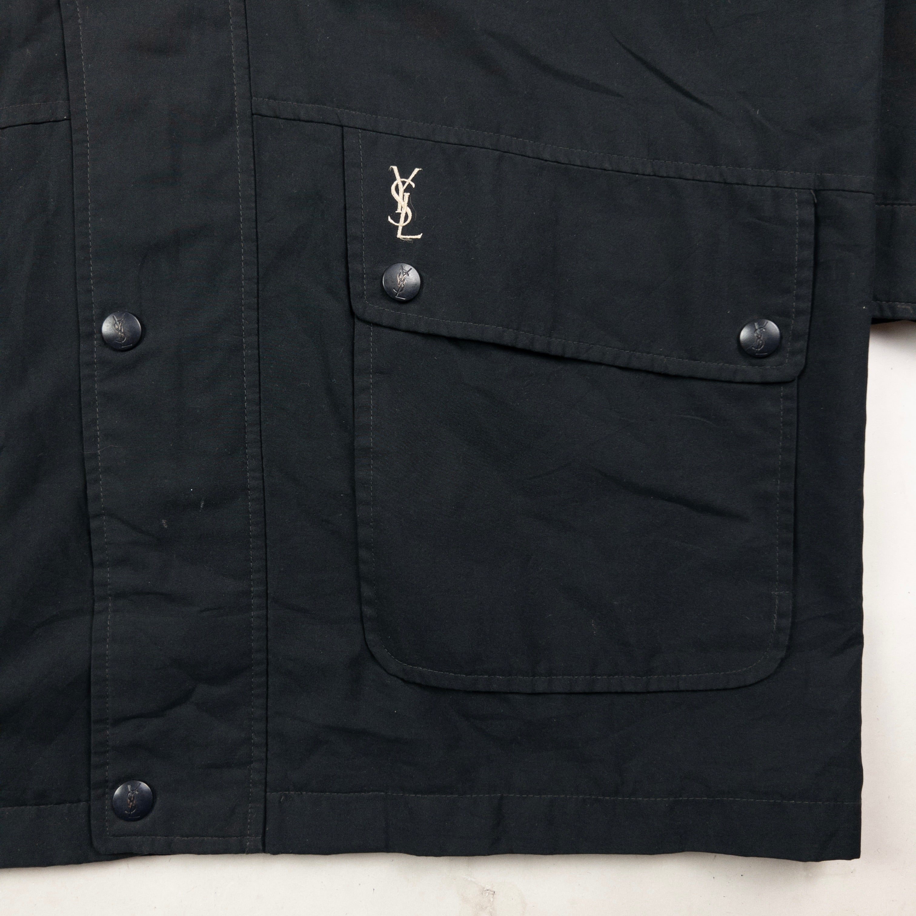 Vintage YSL Yves Saint Laurent Zip Up Jacket Size L
