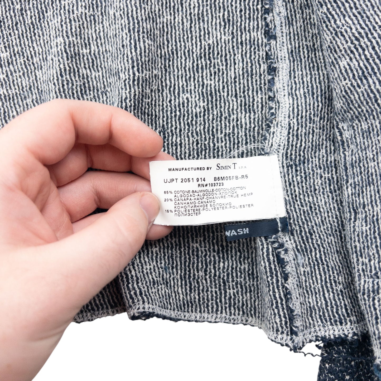 Vintage 2000s Armani Jeans Zip Up Hemp Jumper Womnes Size L