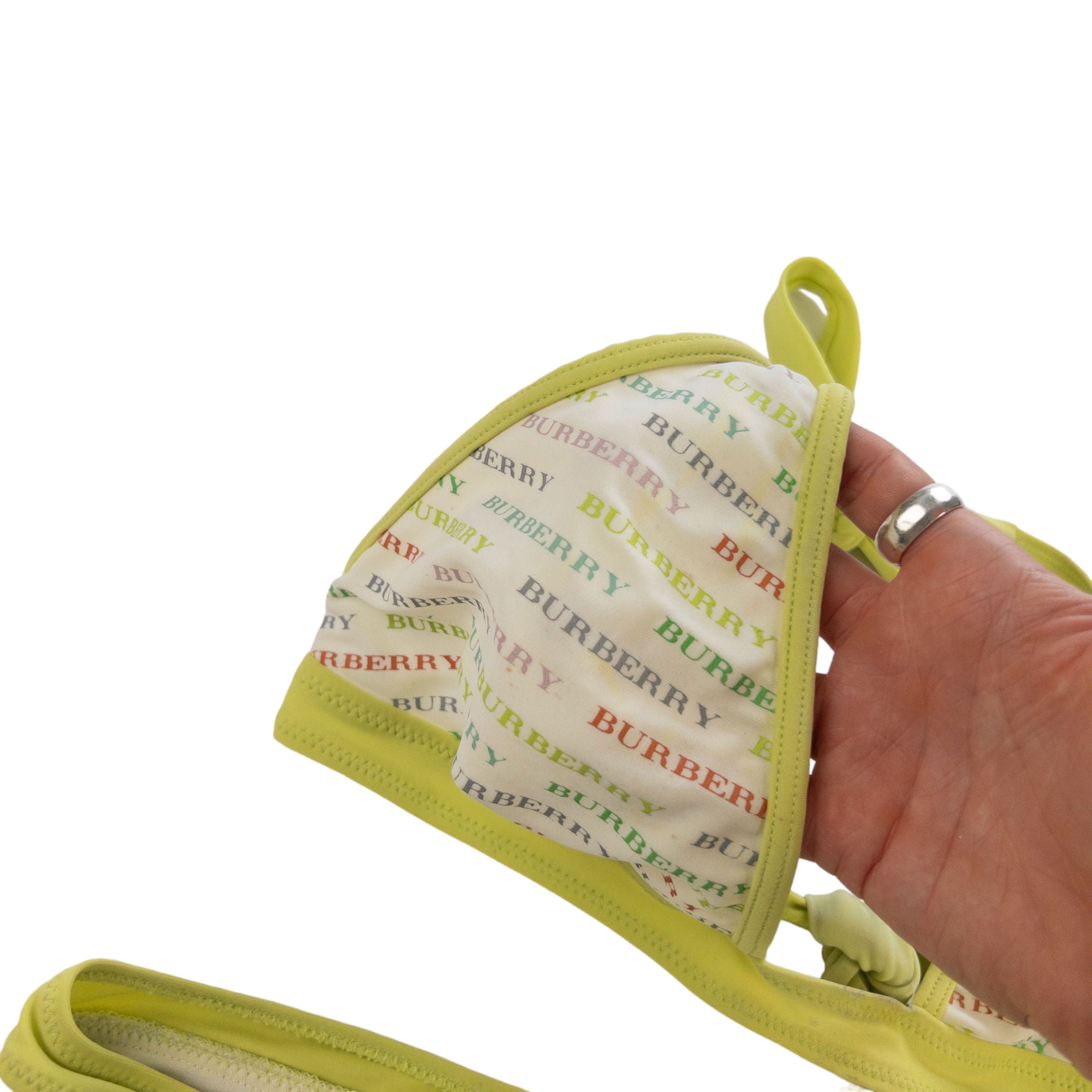 Vintage Burberry Monogram Bikini Women's Size L