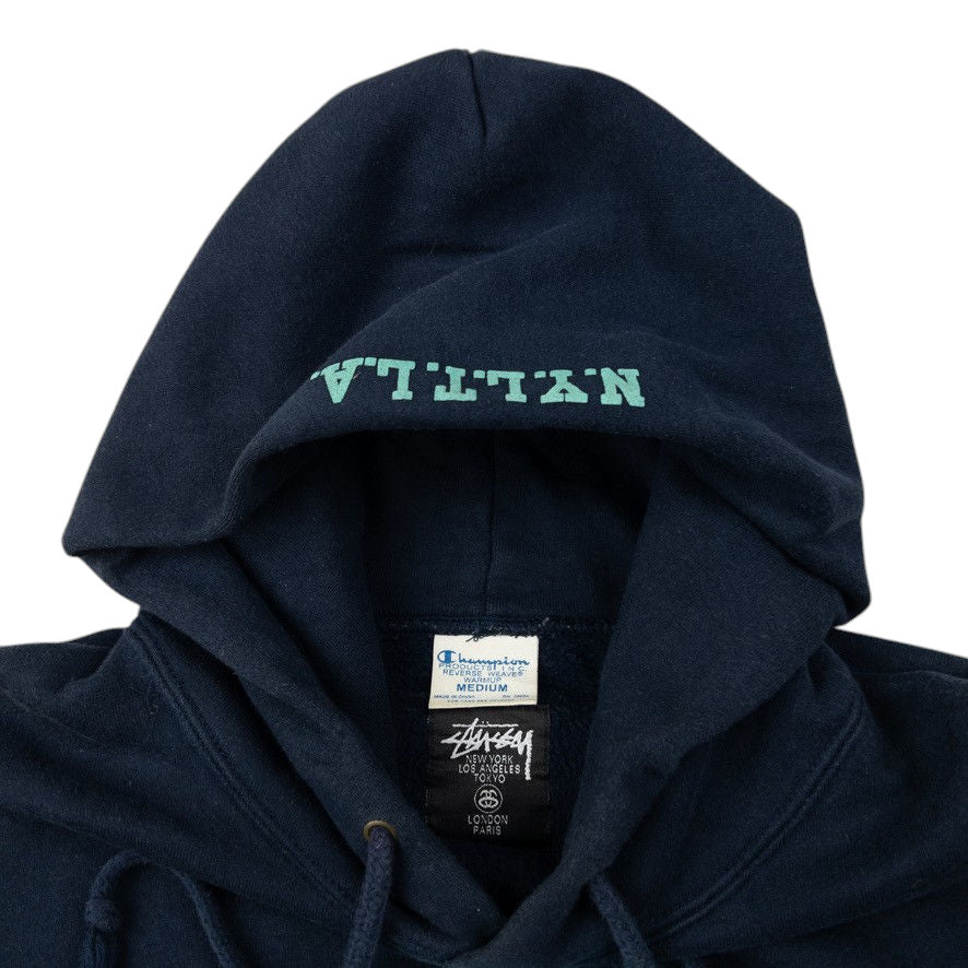 Vintage Stussy X Champion NYTLA Hoodie Size S