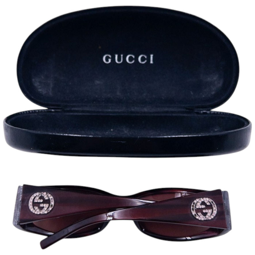 Vintage 2000s Gucci By Tom Ford Diamanté Sunglasses