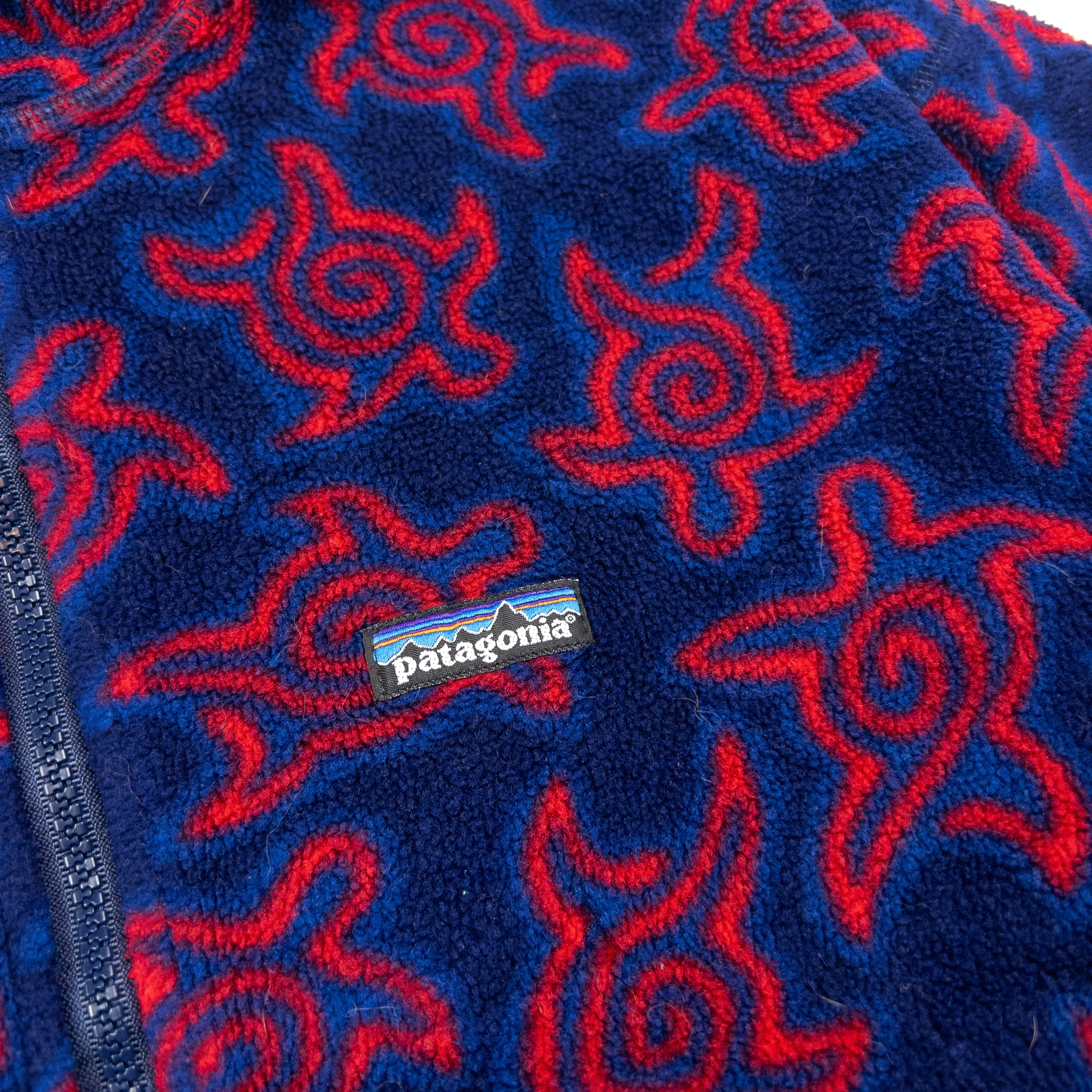 Vintage Patagonia Turtle Print Half Zip Fleece Sweatshirt Size S