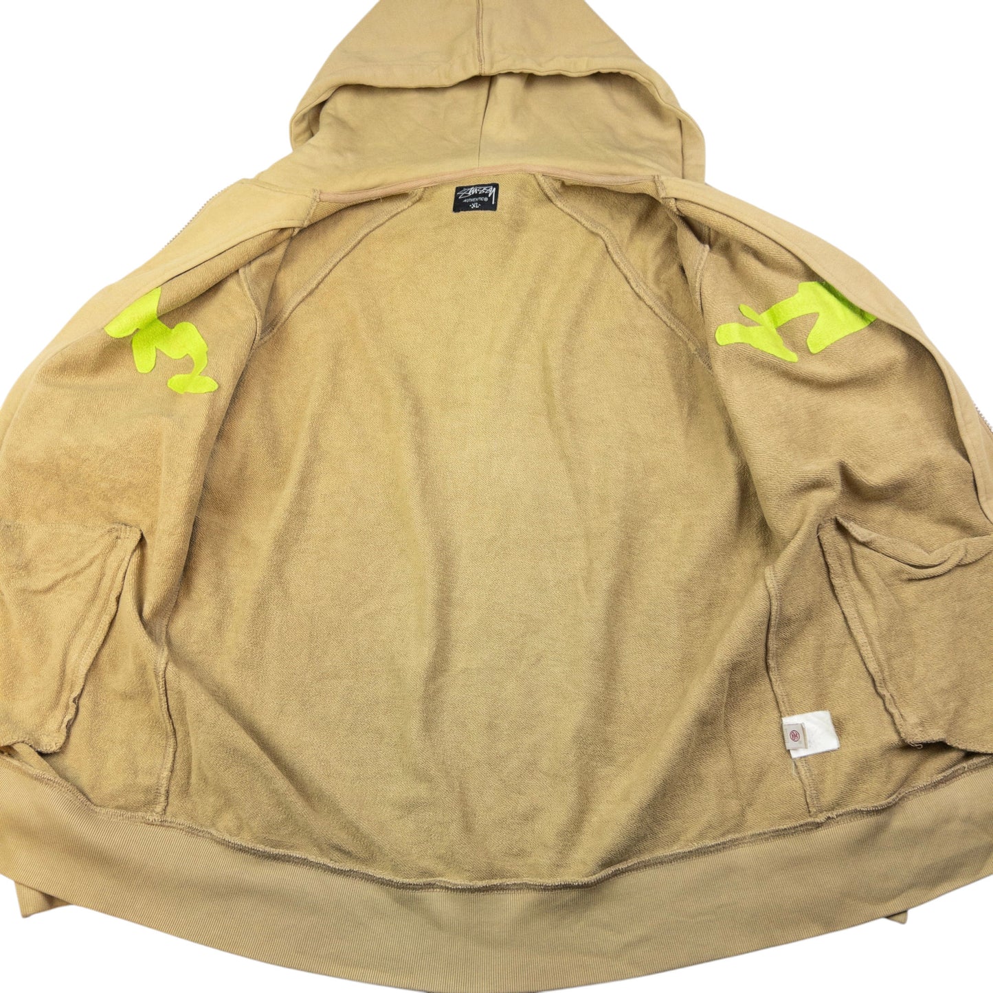 Vintage Stussy Zip Up Hoodie Size XL