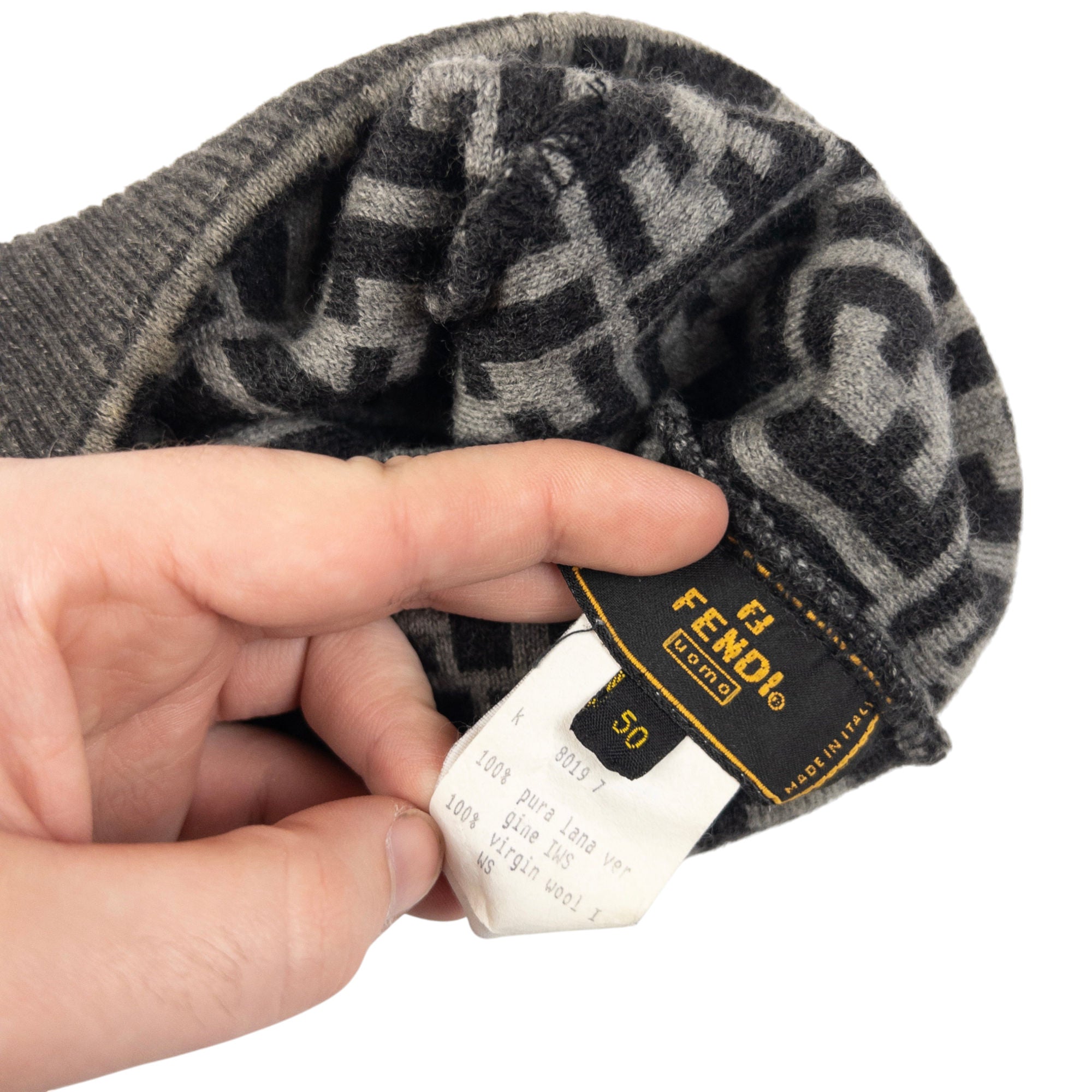 Vintage Fendi Monogram Wool Beanie
