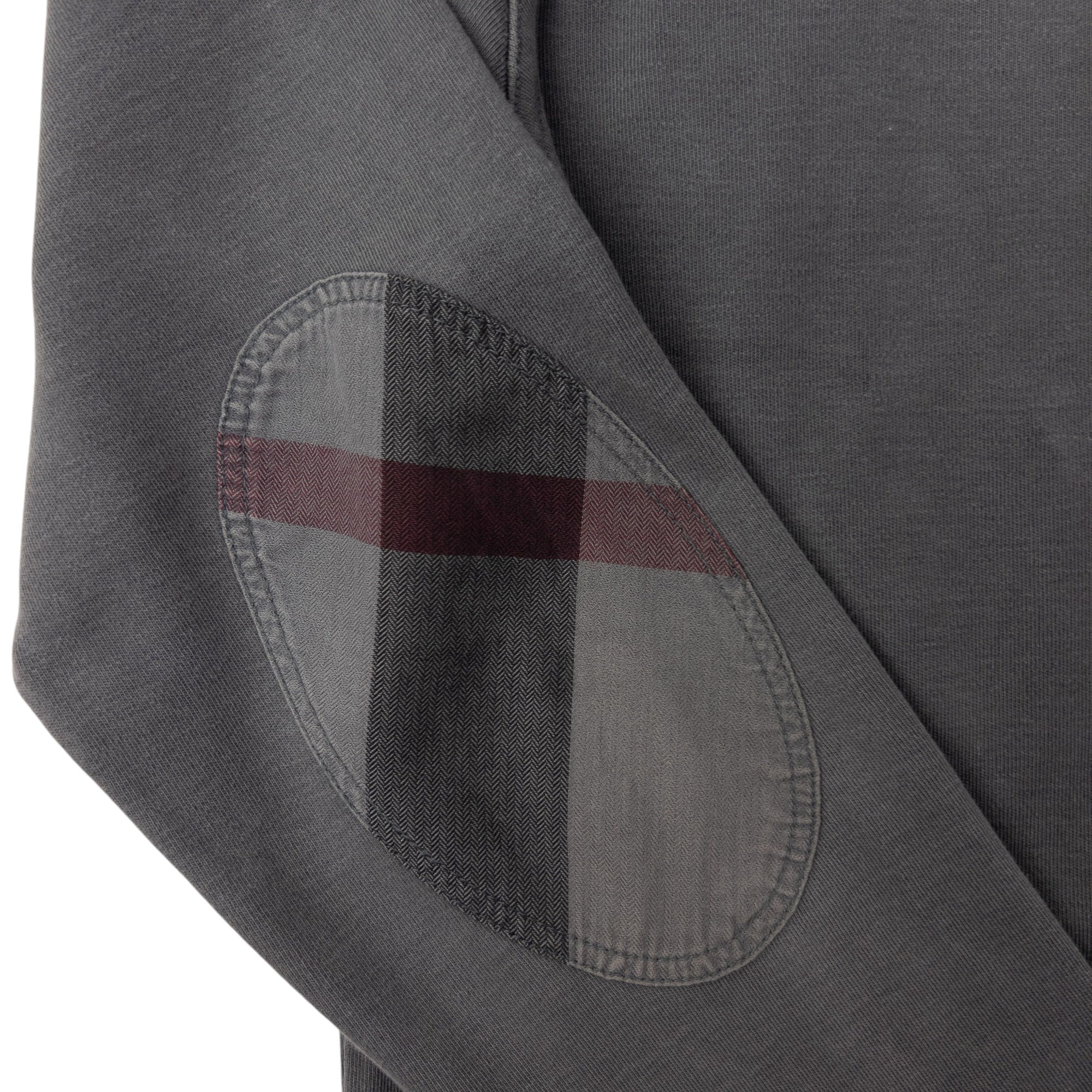 Vintage Burberry Nova Check Elbow Pad Q Zip Sweatshirt Size L