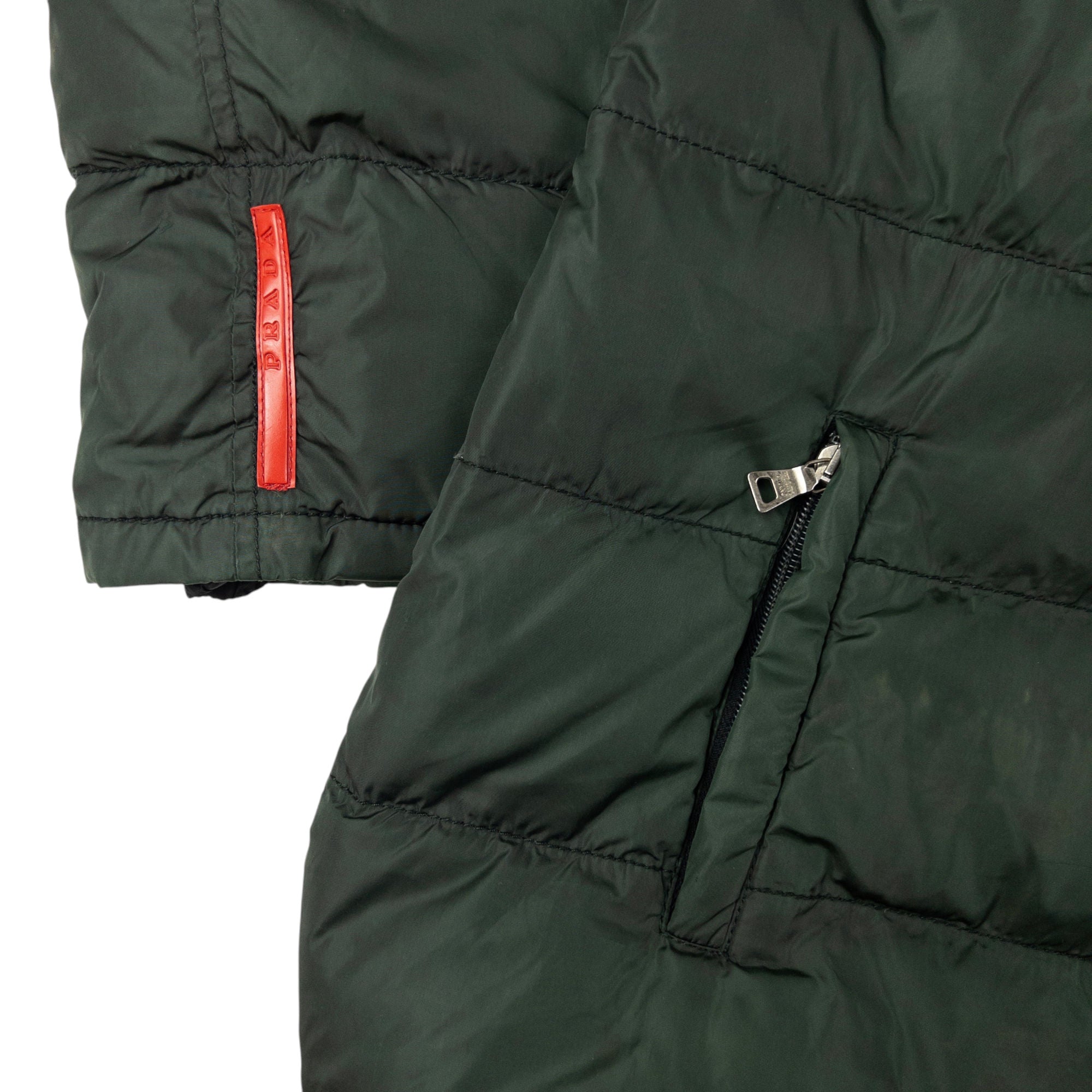 Vintage Prada Sport Zip Up Puffer Rain Jacket Size L