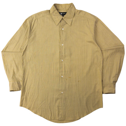 Vintage Issey Miyake Striped Long Sleeve Button Up Shirt Size M