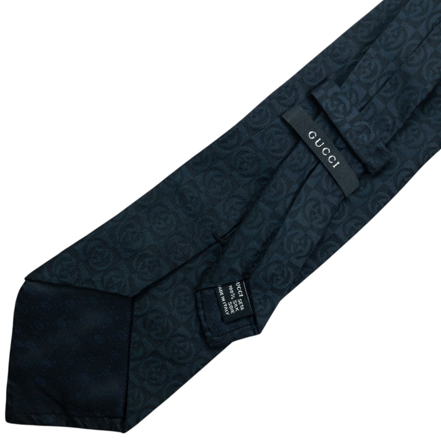 Vintage 2000s Gucci Monogram Silk Tie