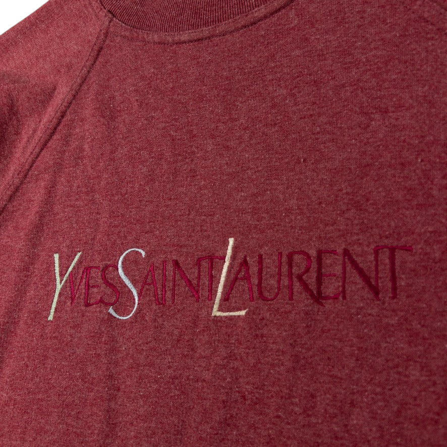 Vintage YSL Yves Saint Laurent Embroidered Sweatshirt Size M