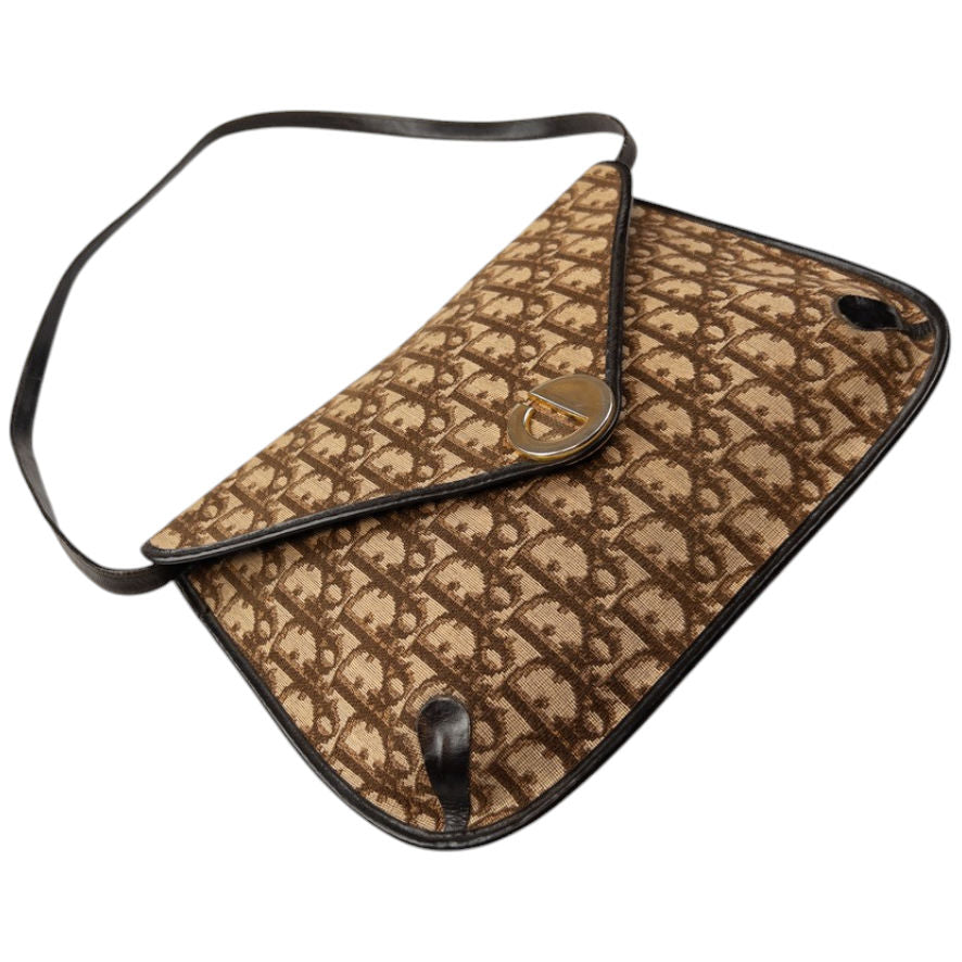 Vintage Dior Monogram Shoulder Bag