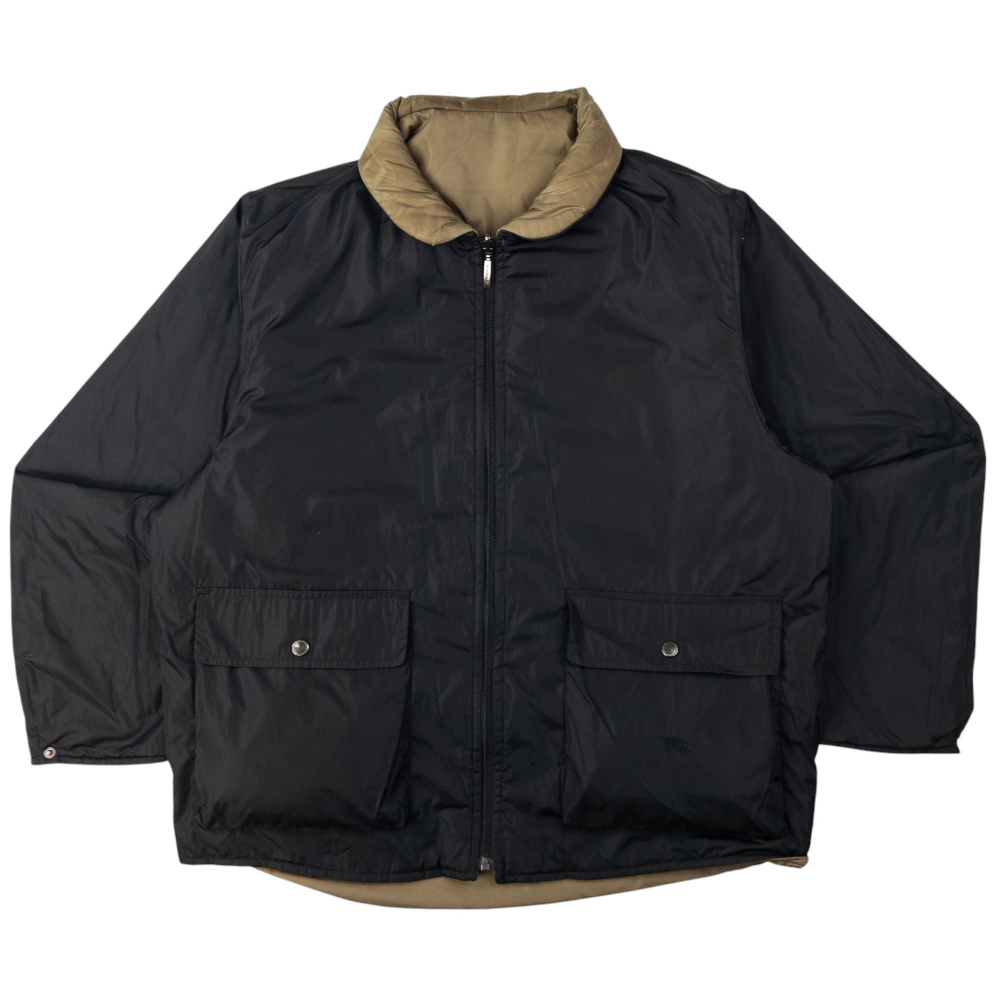 Vintage Burberry Reversible Padded Jacket Size XL
