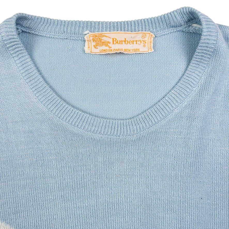 Vintage Burberry Knit T Shirt Womens Size M