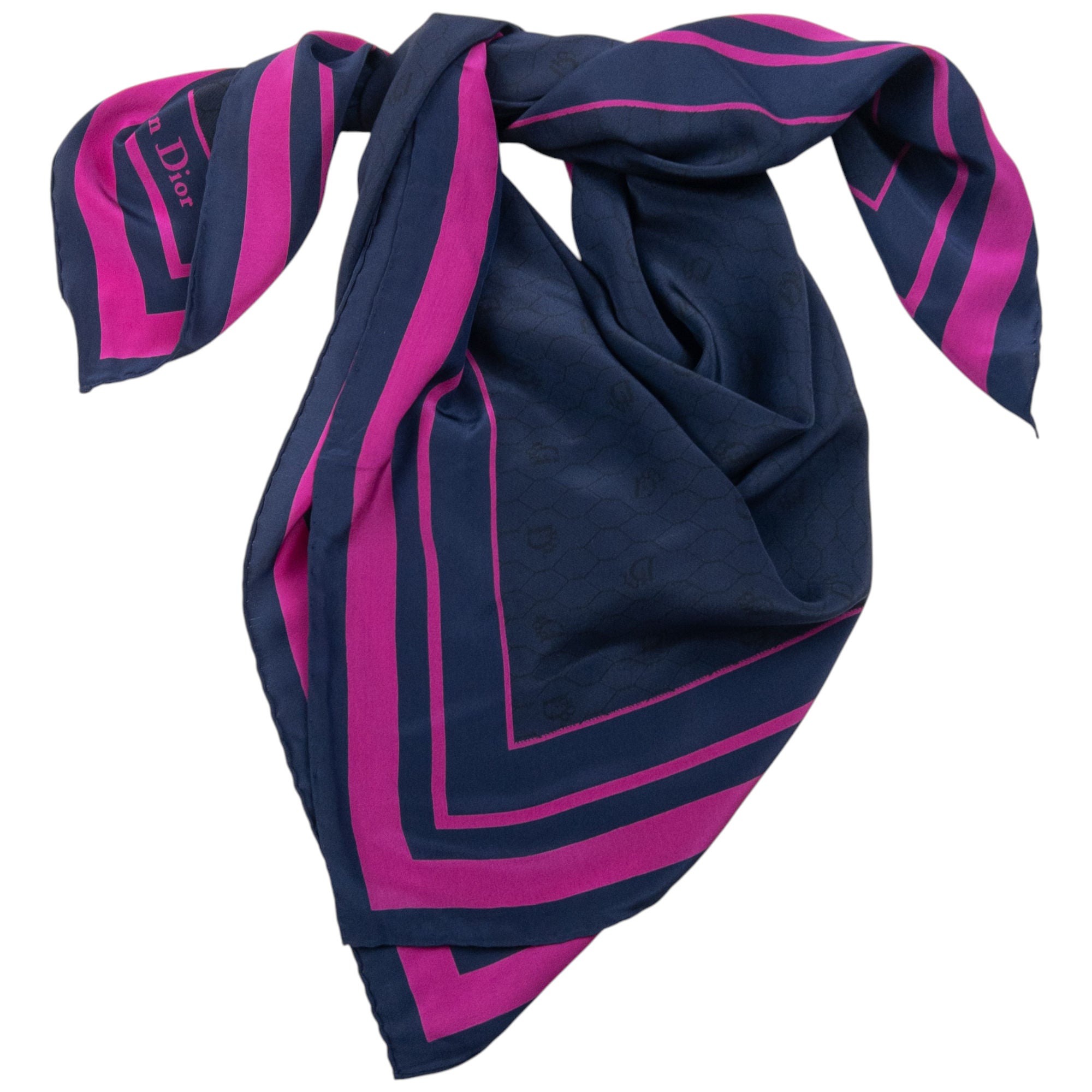 Vintage Dior Monogram Silk Scarf