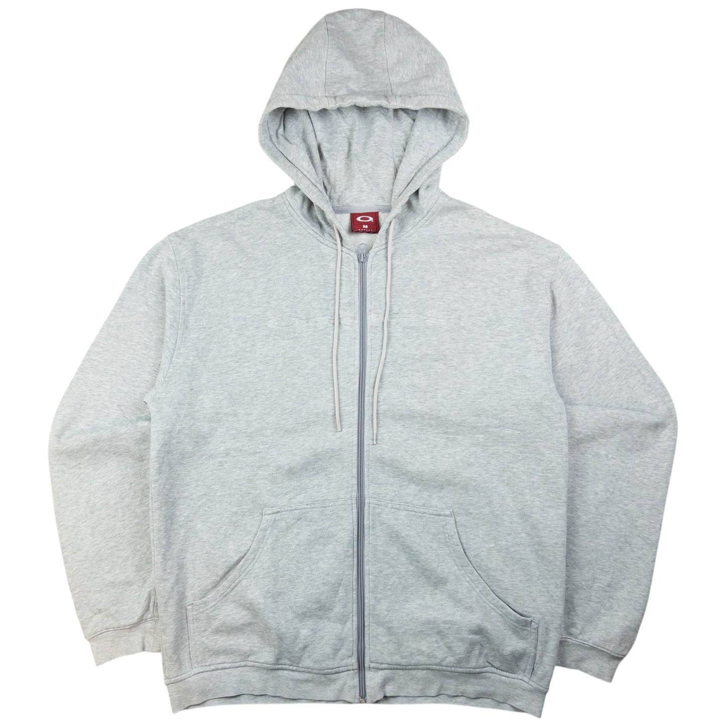 Vintage Oakley Embossed Zip Up Hoodie Size M