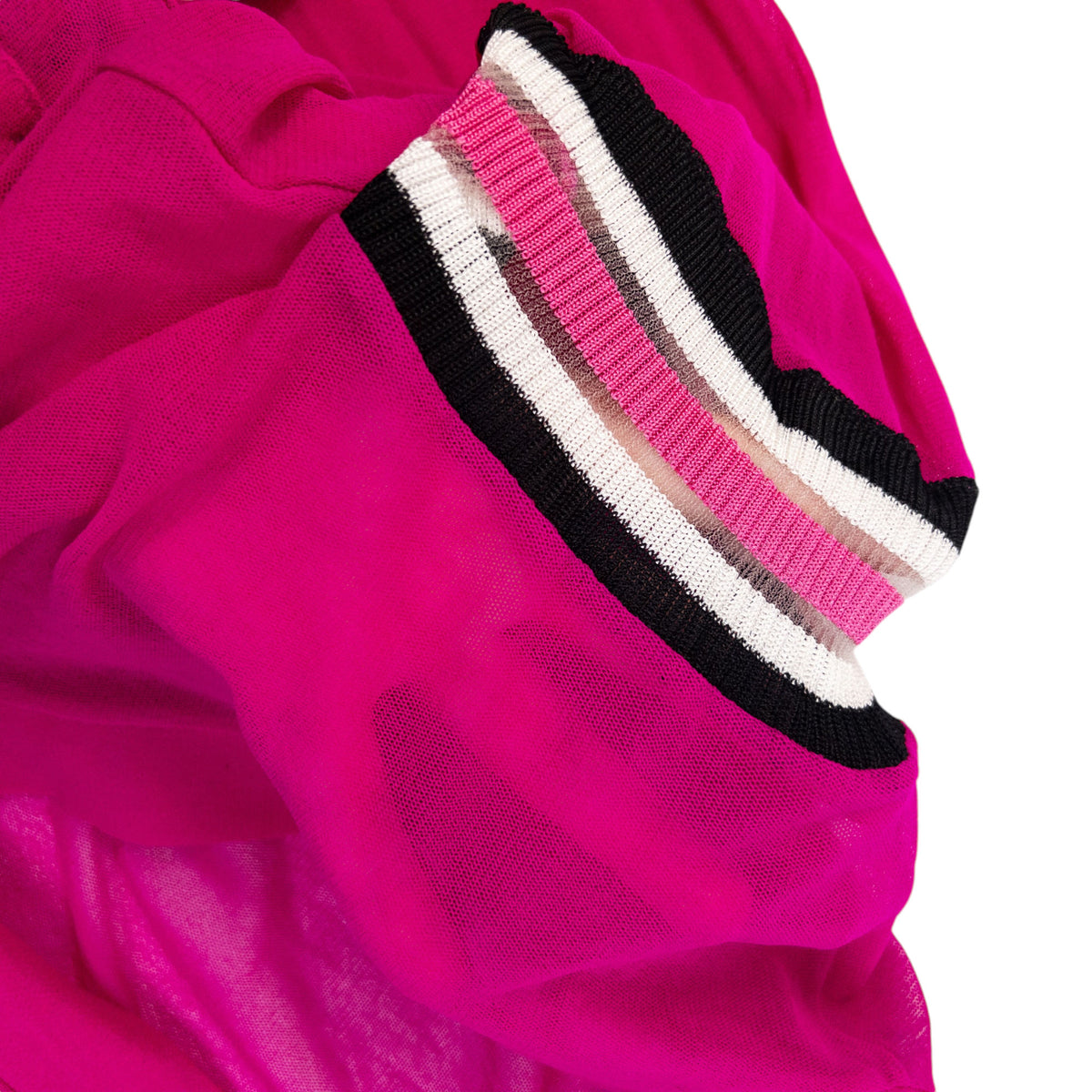Vintage 2000s Jean Paul Gaultier Soleil Sheer Cardigan in pink, photo 8