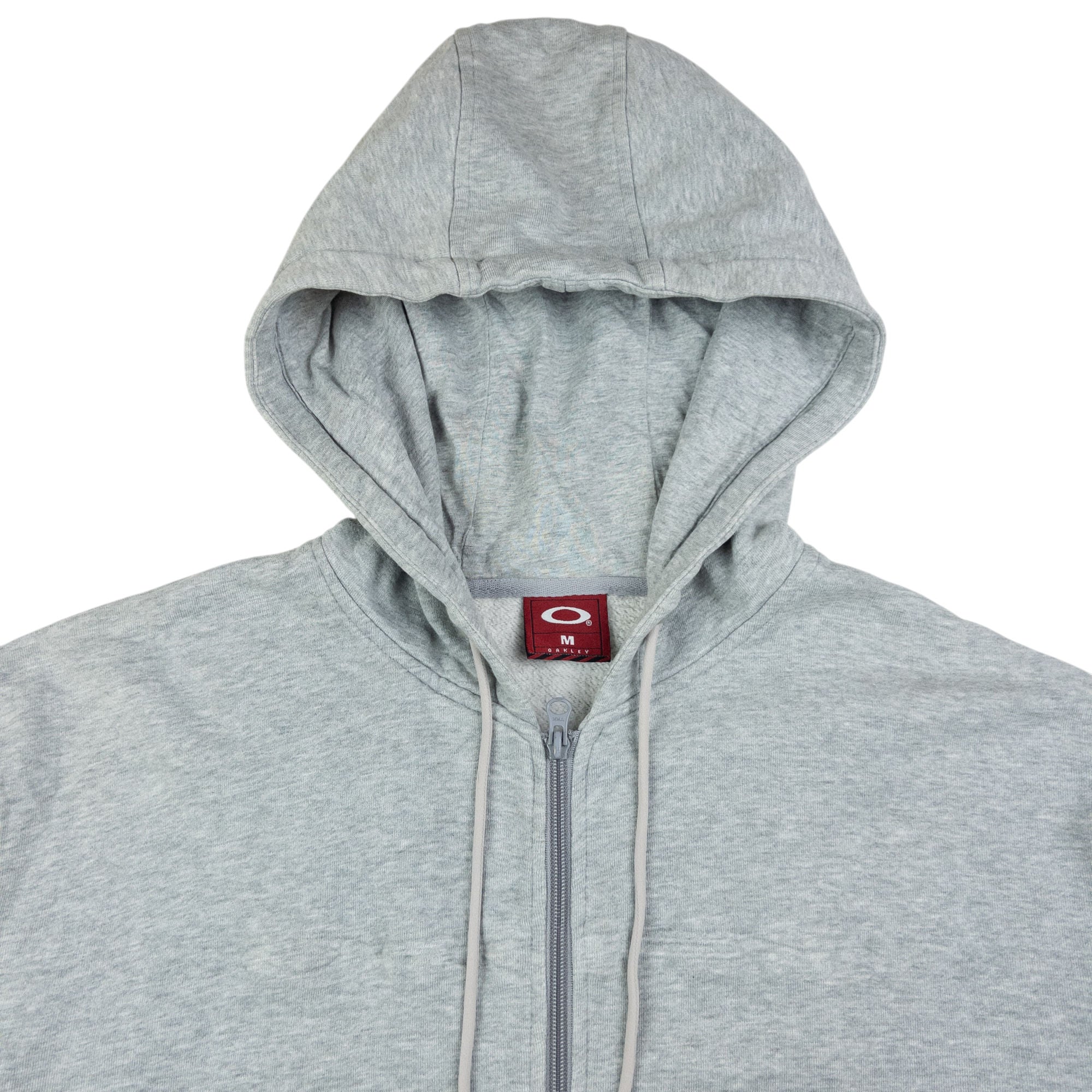 Vintage Oakley Embossed Zip Up Hoodie Size M